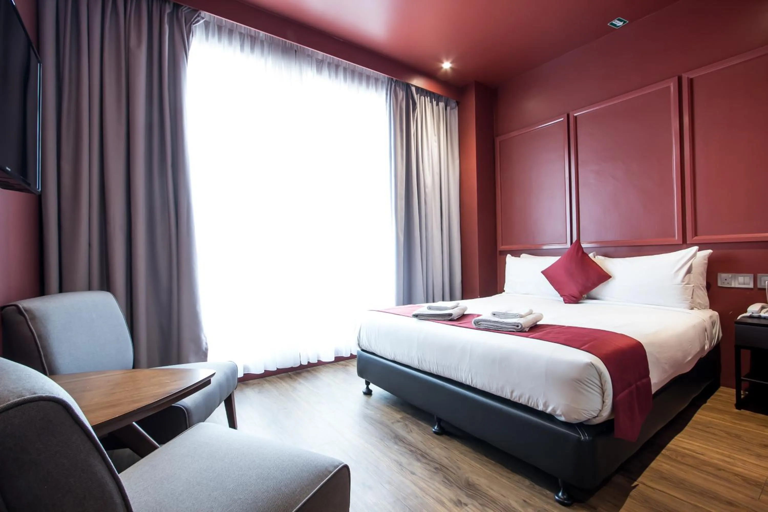 Bed in Bloommaze Boutique Hotel Puchong