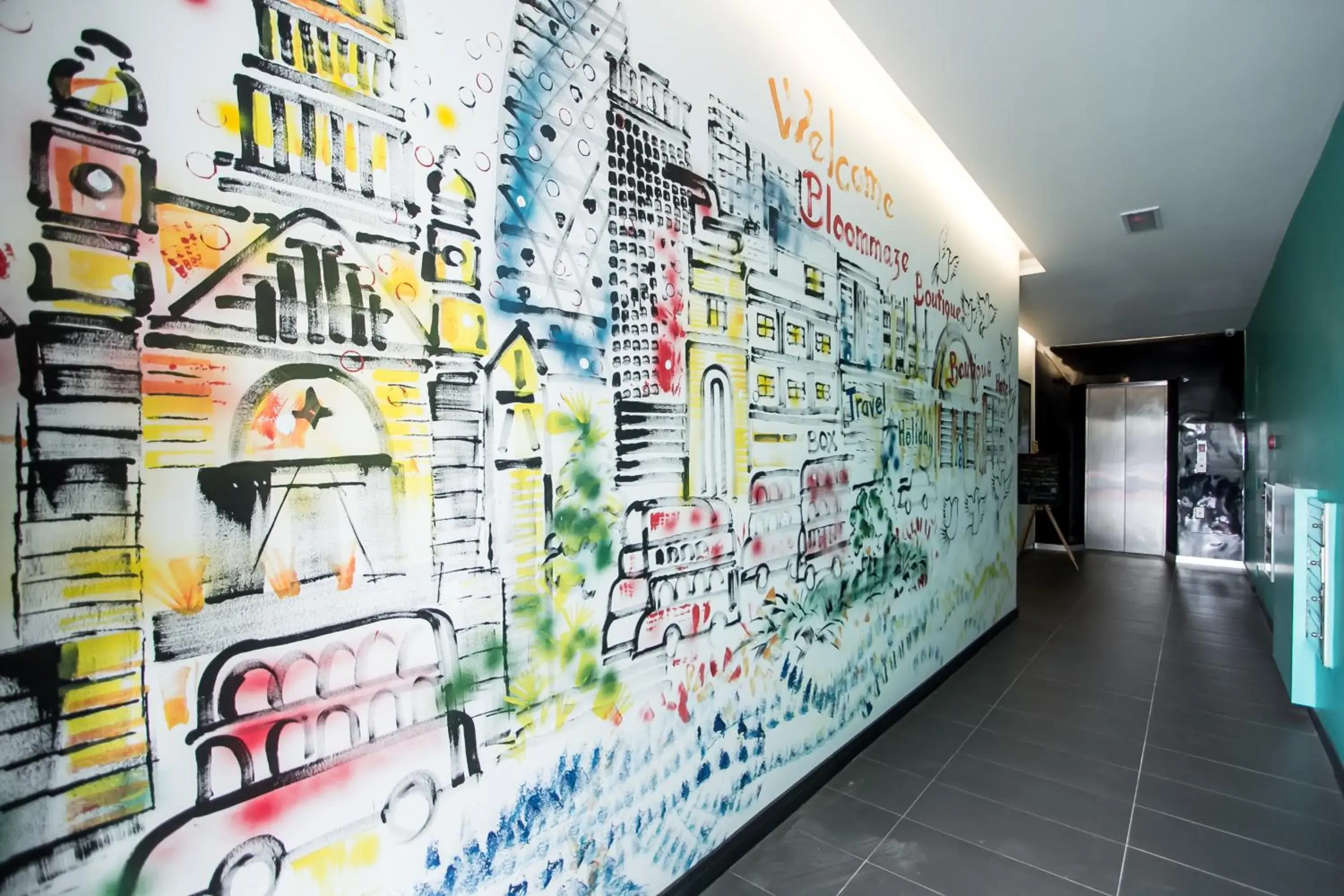 Property building in Bloommaze Boutique Hotel Puchong Property building in Bloommaze Boutique Hotel Puchong