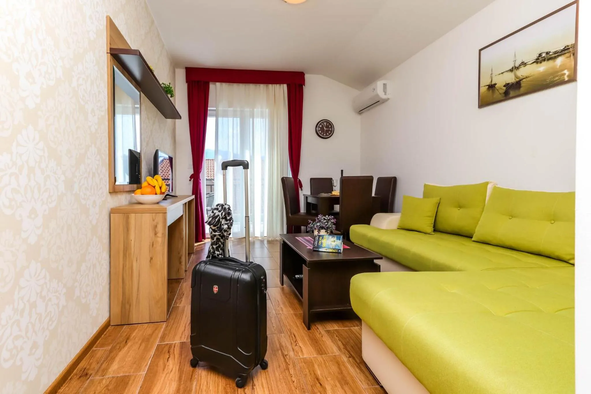 Living room in Aqua Breeze Apartments