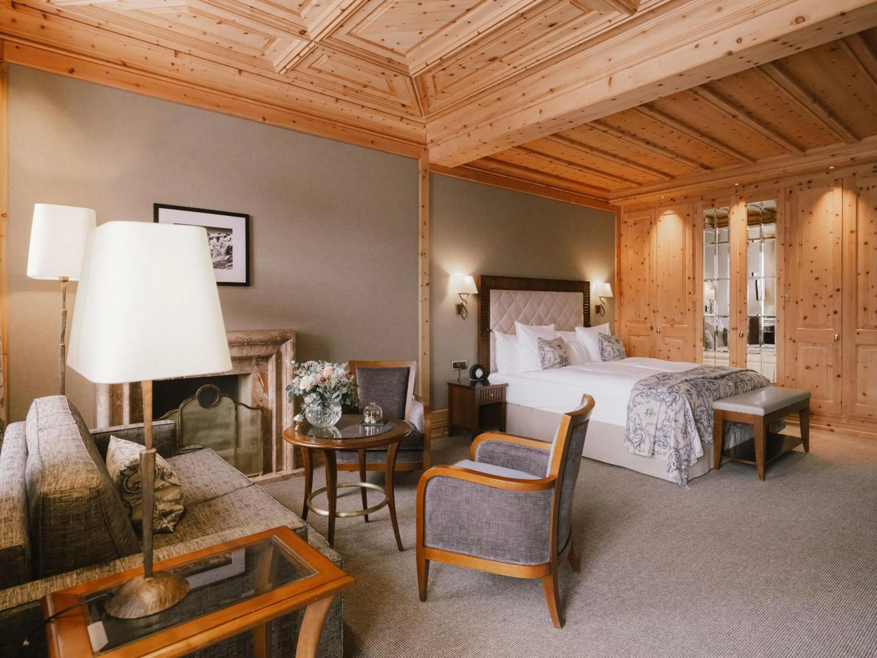 Bedroom, Bed in Kulm Hotel St. Moritz