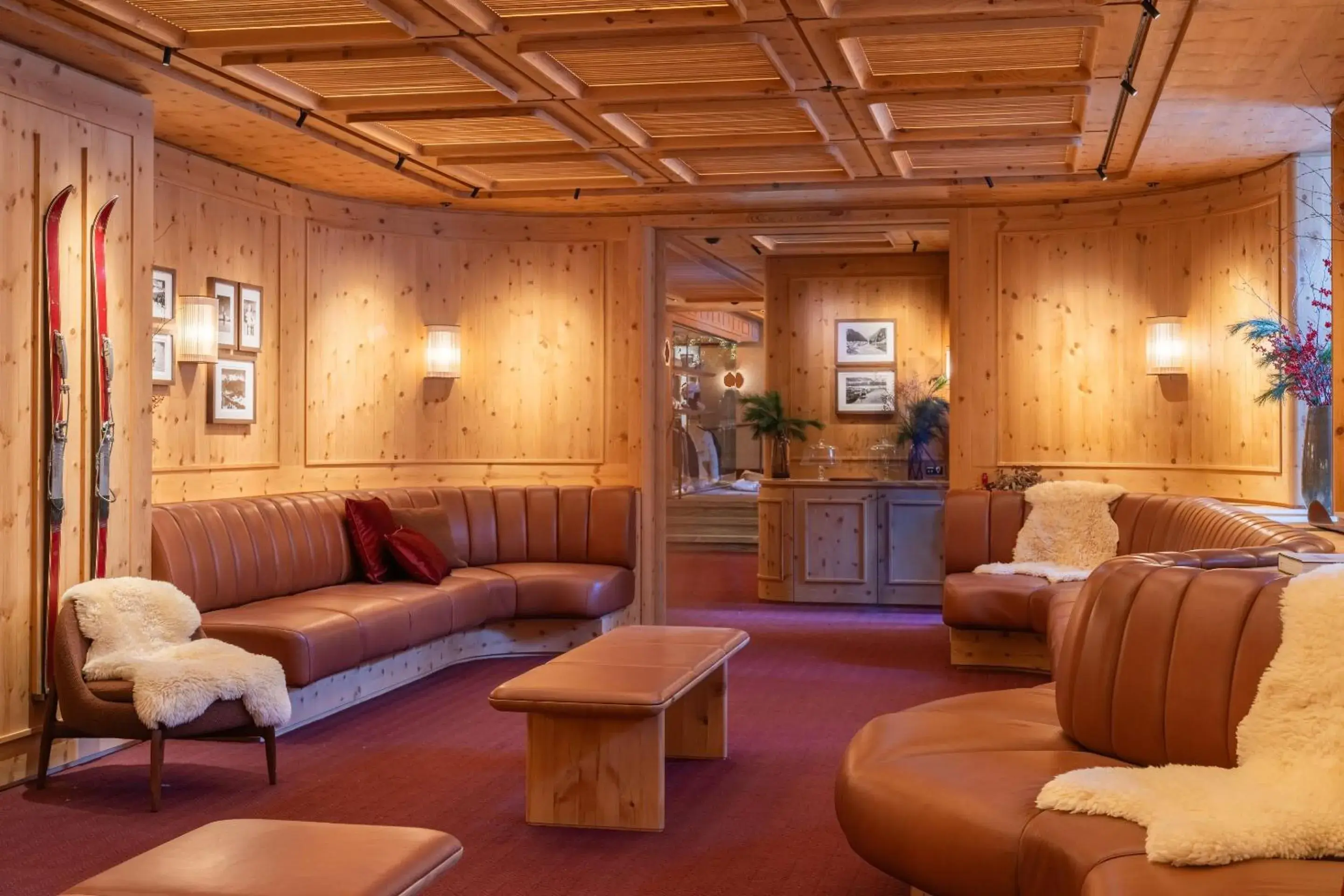 Lounge or bar in Kulm Hotel St. Moritz Lounge or bar in Kulm Hotel St. Moritz