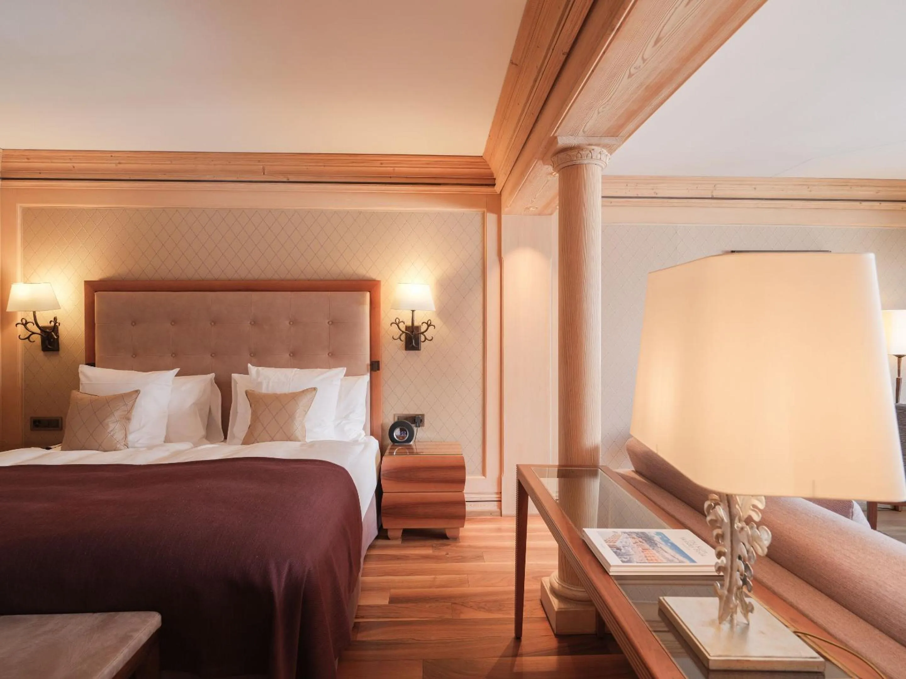 Bed in Kulm Hotel St. Moritz