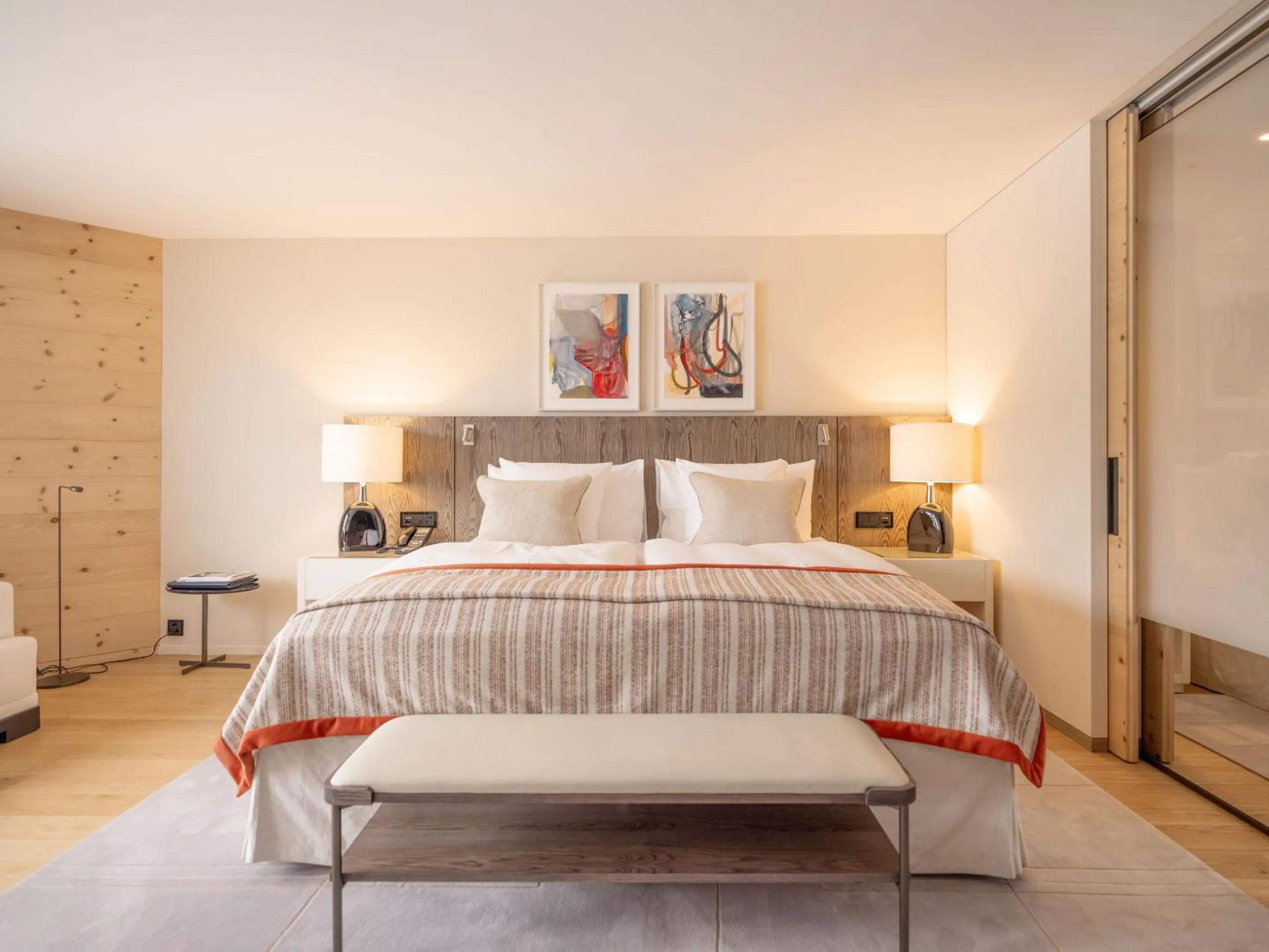 Bedroom, Bed in Kulm Hotel St. Moritz