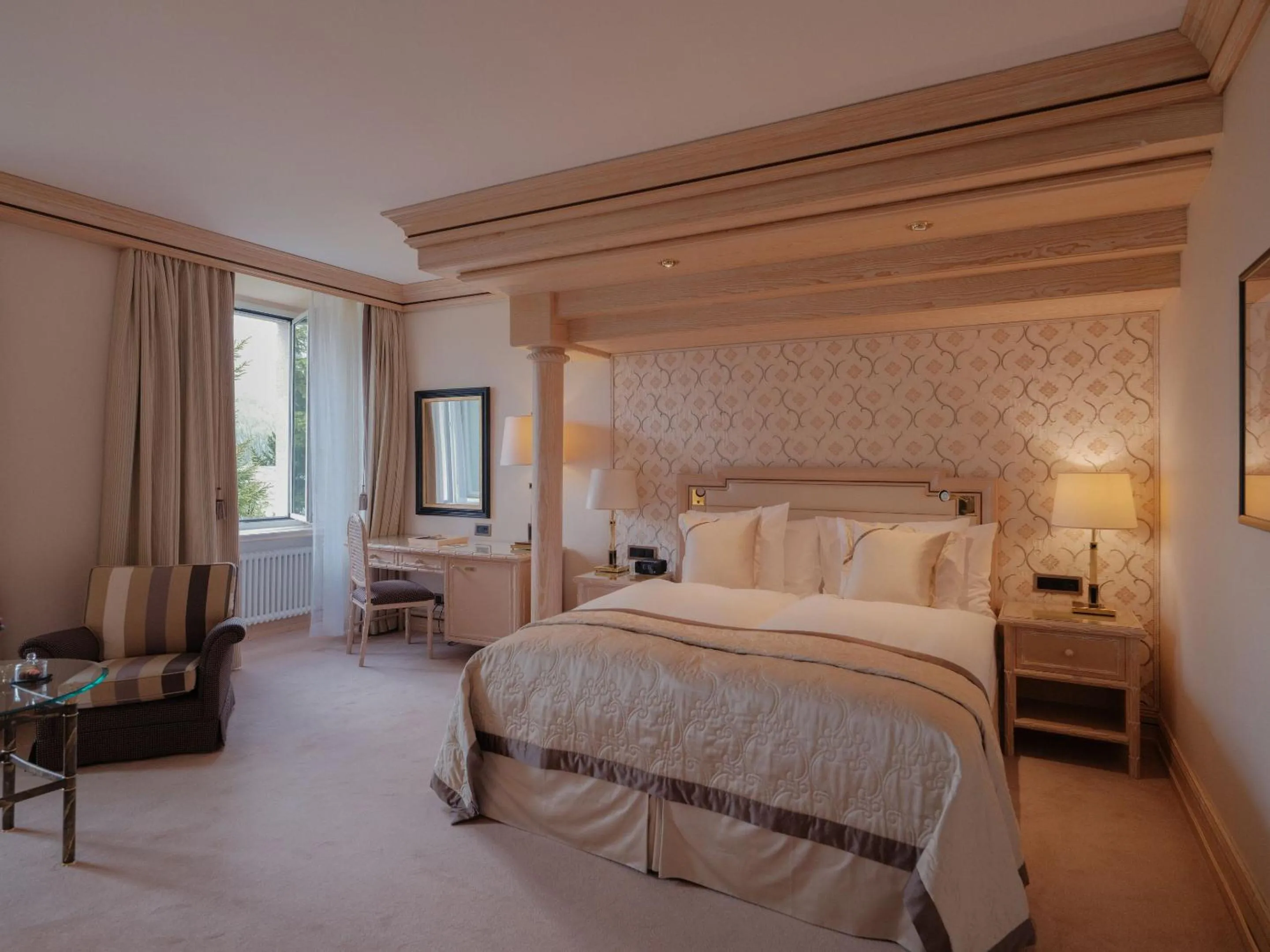 Bedroom, Bed in Kulm Hotel St. Moritz