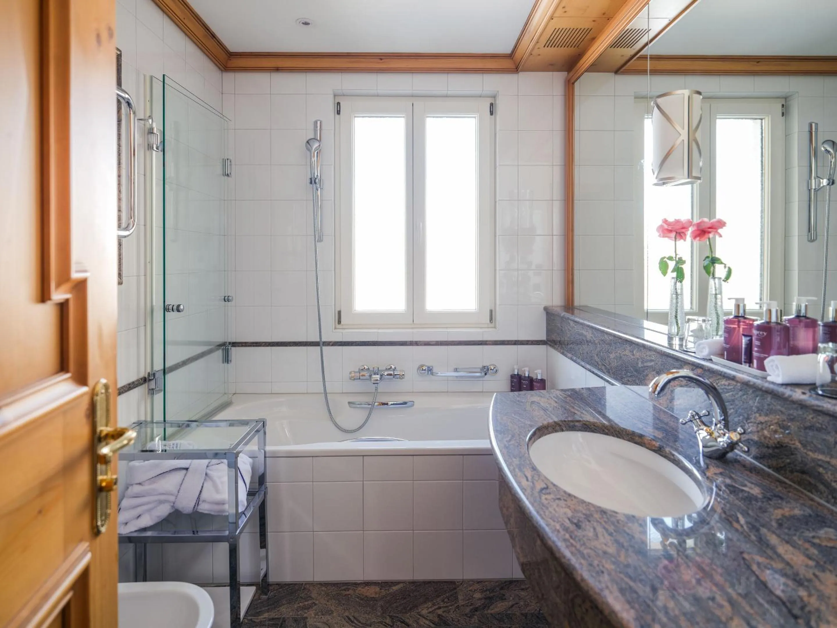 Bathroom in Kulm Hotel St. Moritz