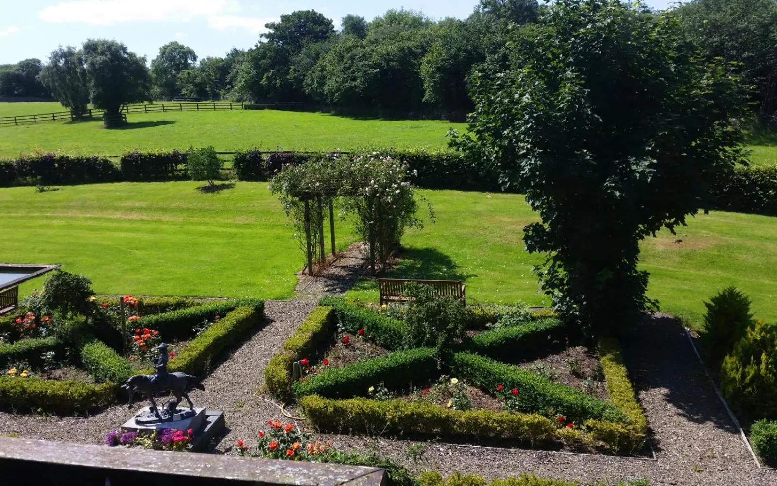 Garden view in Hazelwood Country House