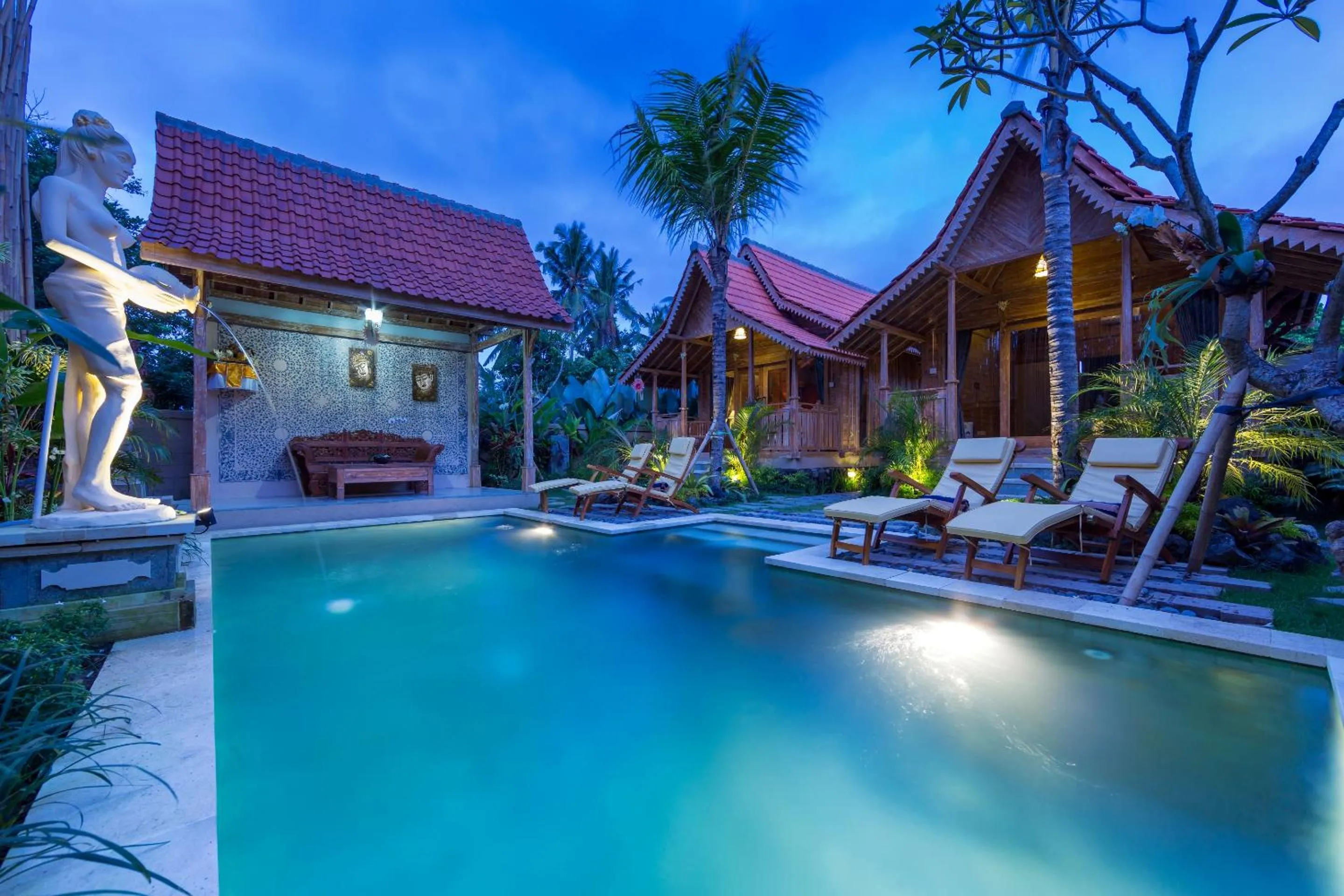 Swimming pool in Bije Suite Villa Ubud