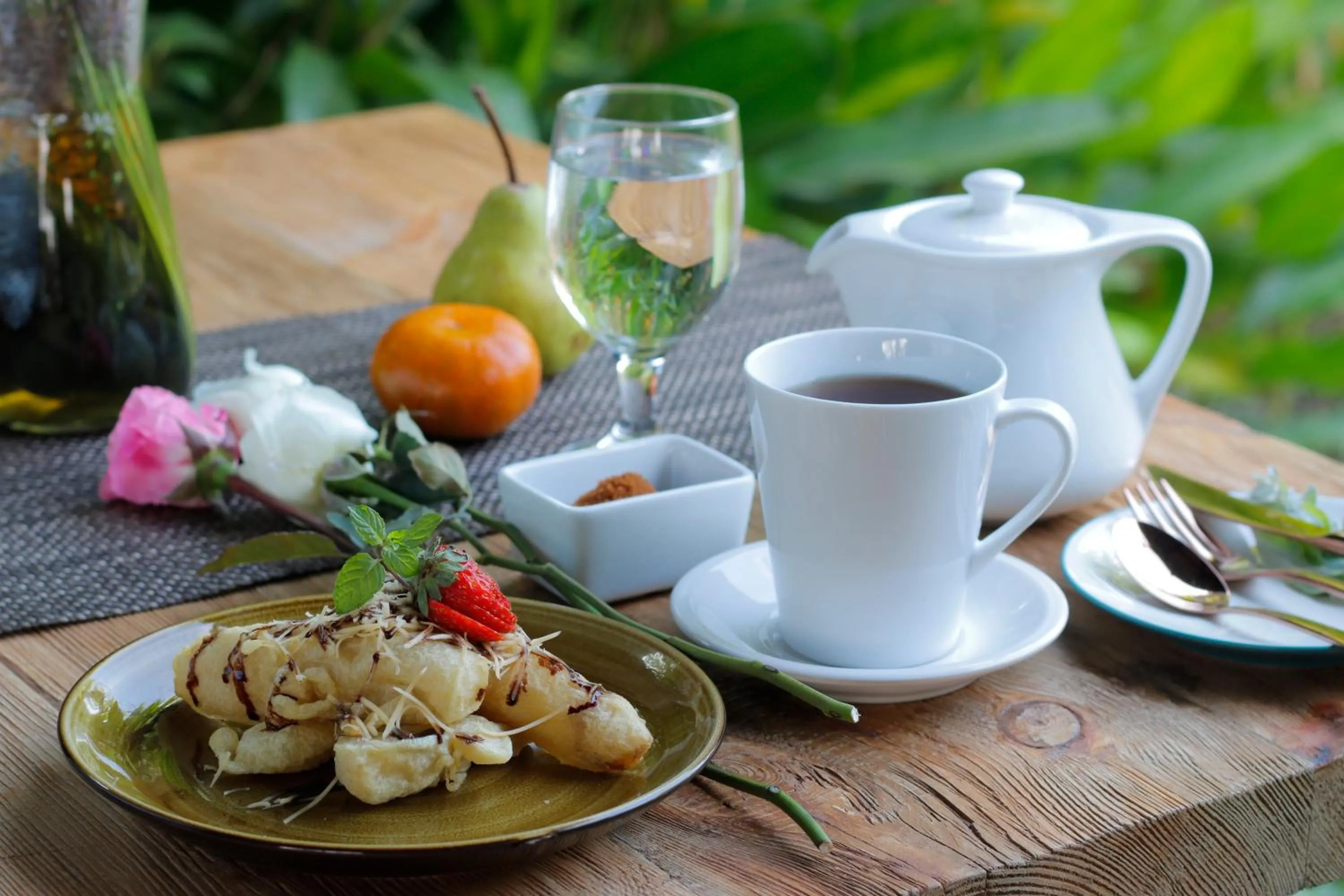 Food in Bije Suite Villa Ubud