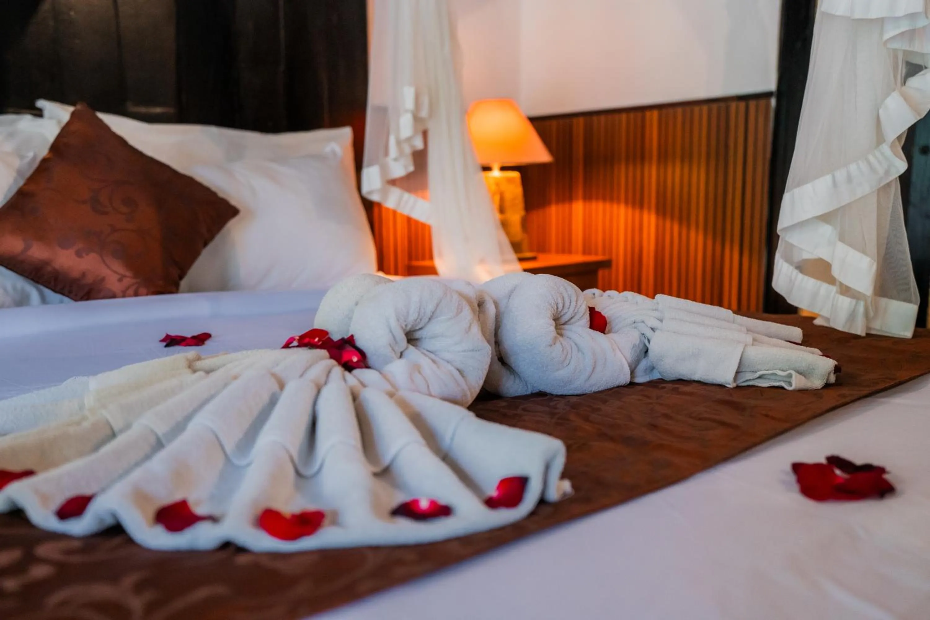 Bed in Bije Suite Villa Ubud