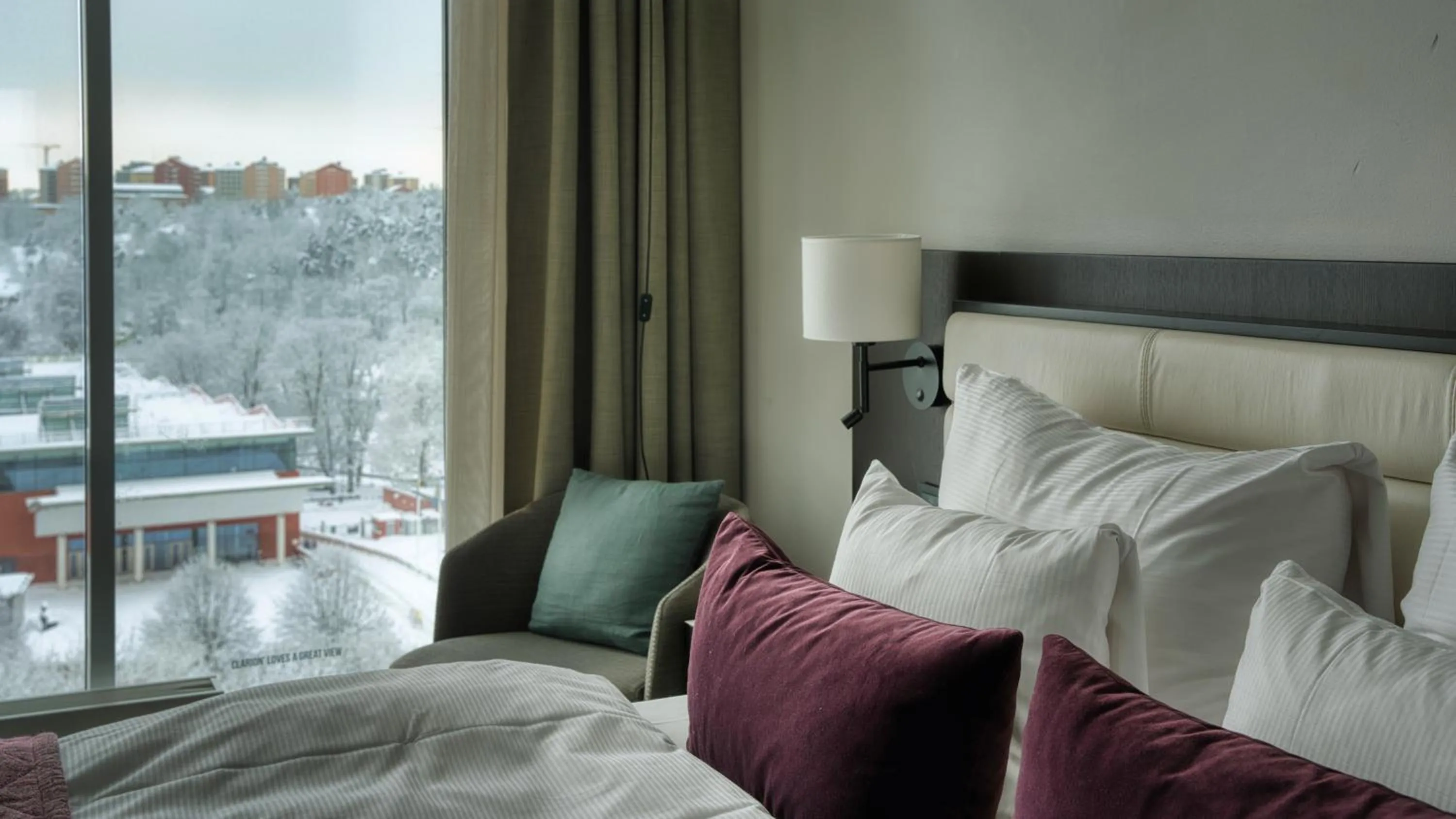 Bed in Clarion Hotel Stockholm