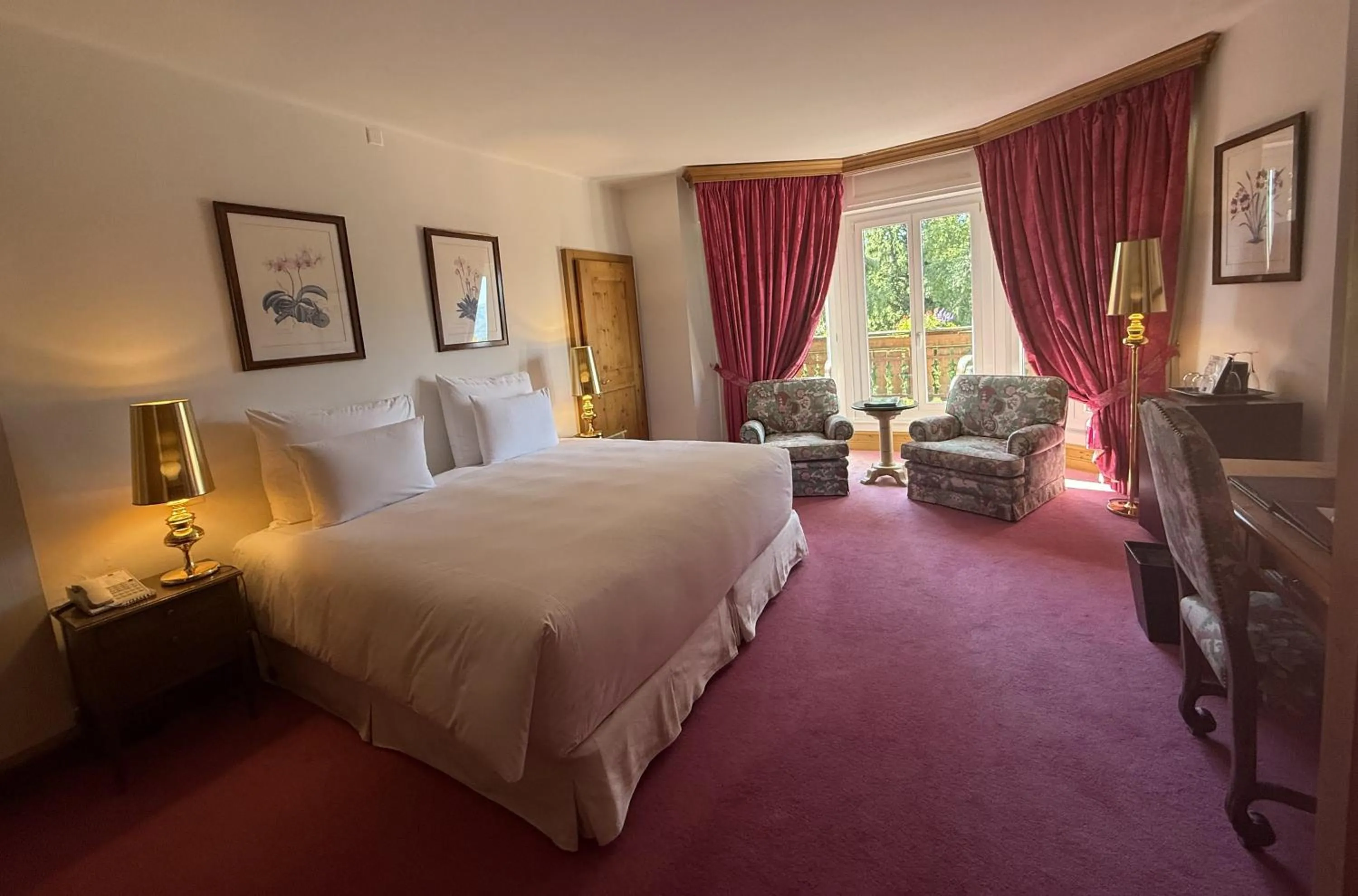 Bed in Grand Hôtel du Golf & Palace