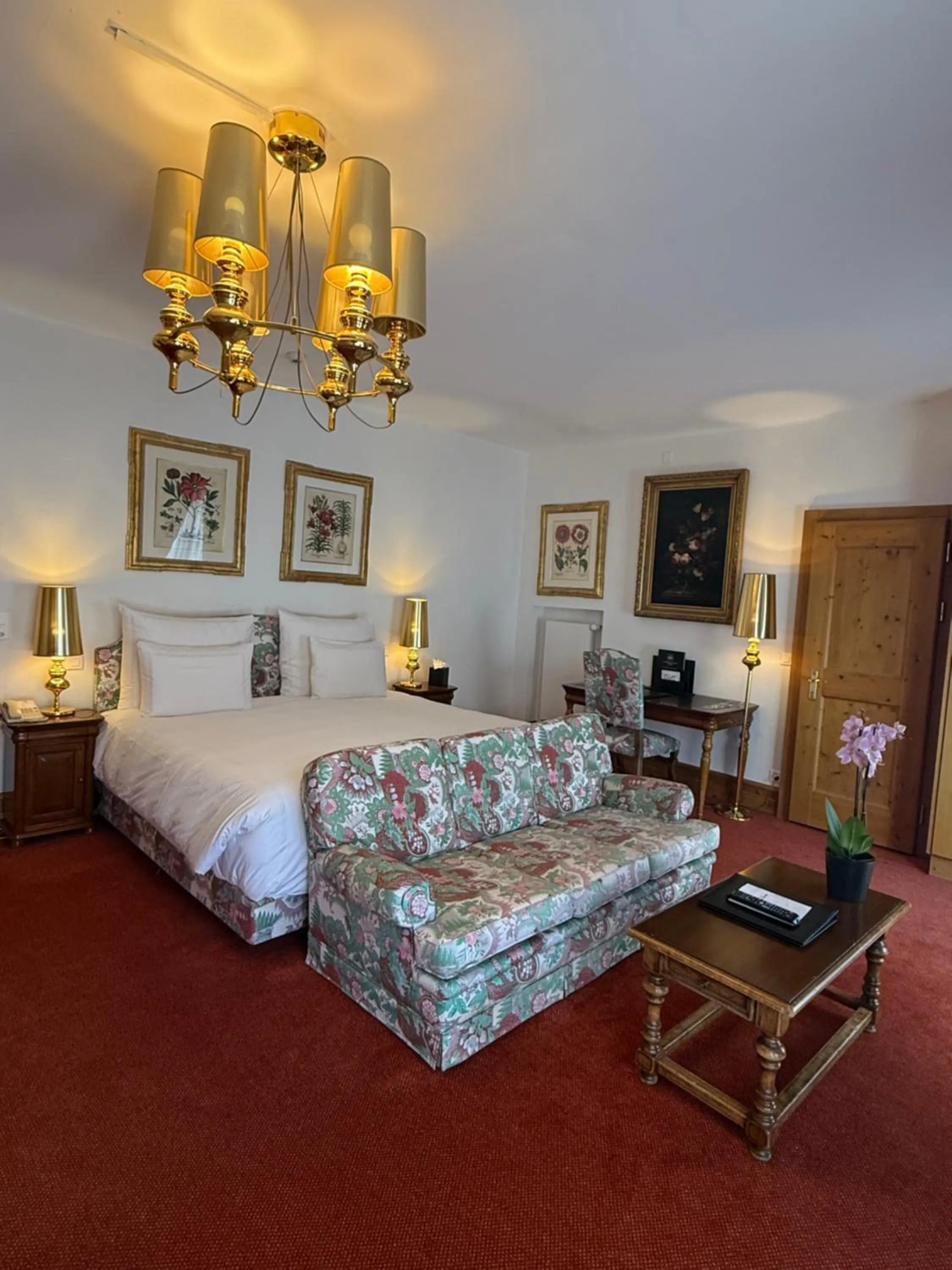 Bed in Grand Hôtel du Golf & Palace