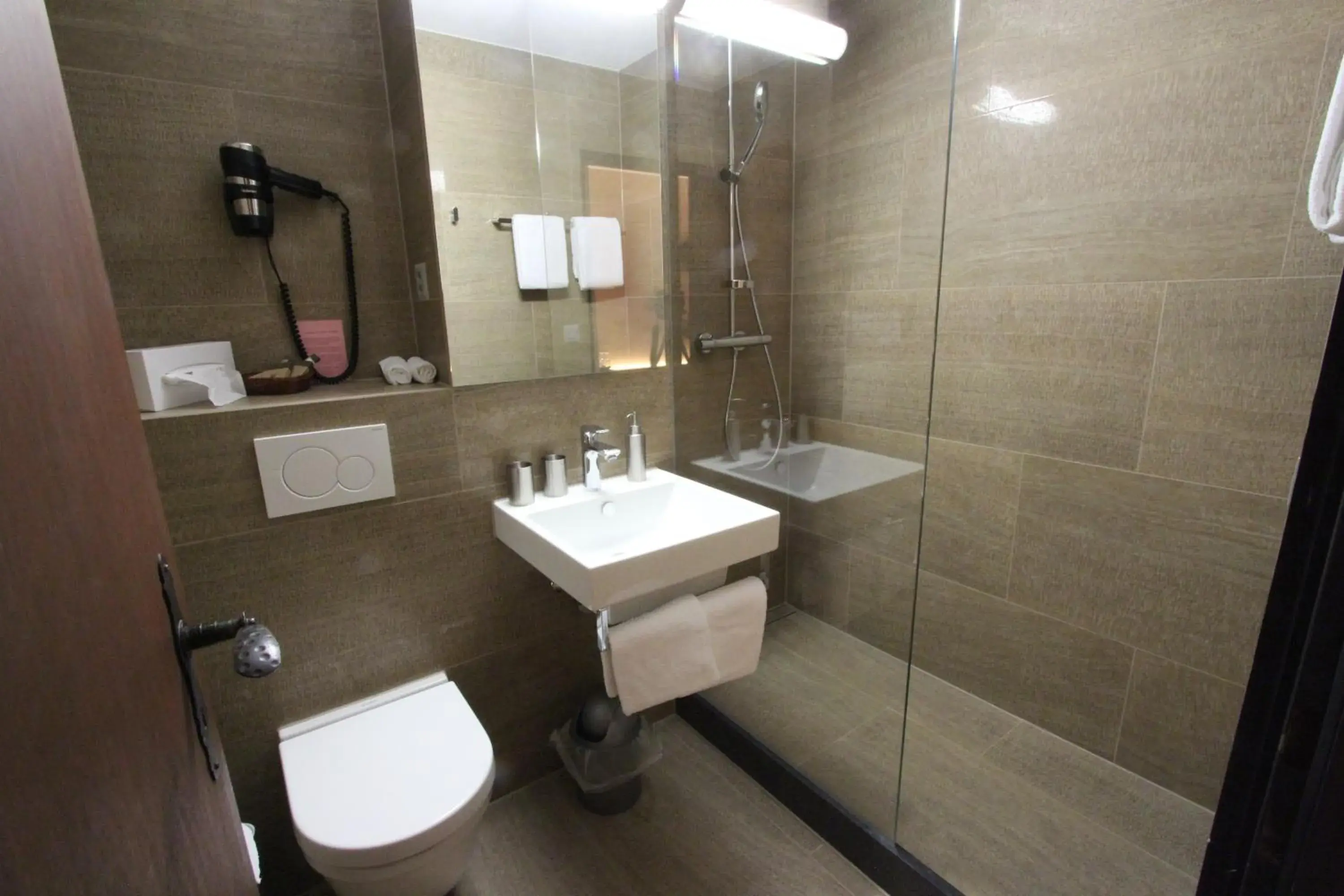 Bathroom in Hotel des Alpes Bathroom in Hotel des Alpes