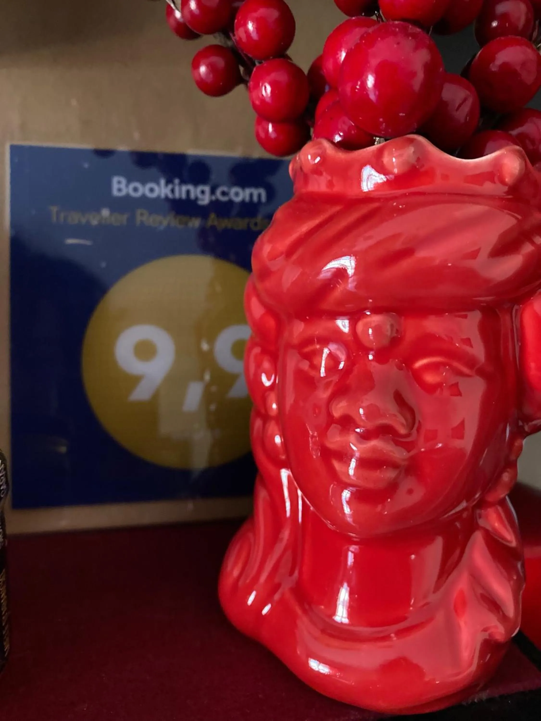 Decorative detail in B&B il rosso e il nero