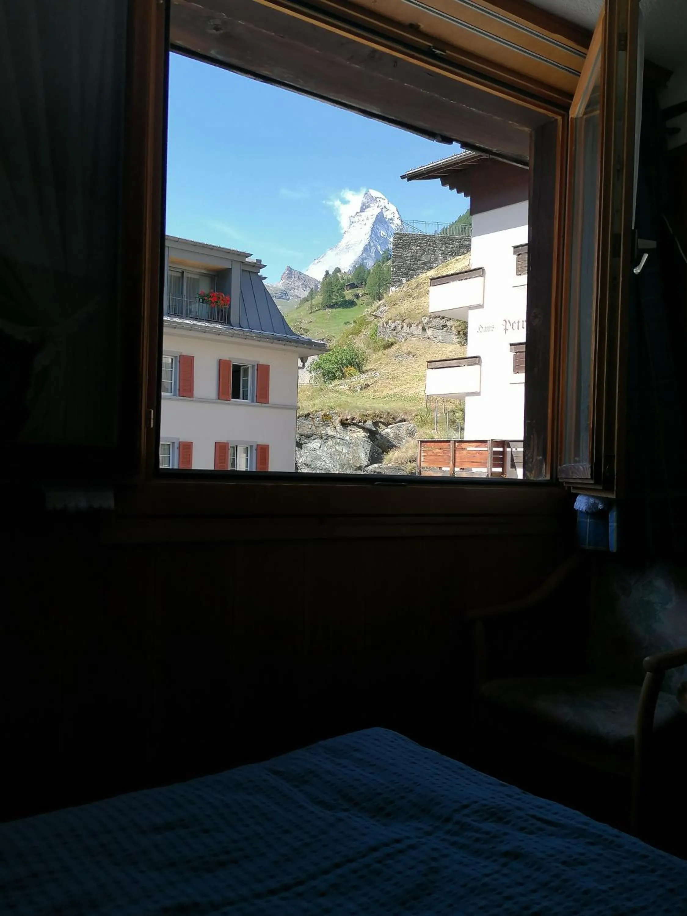 Mountain view in Petit Helvetia Budget Hotel