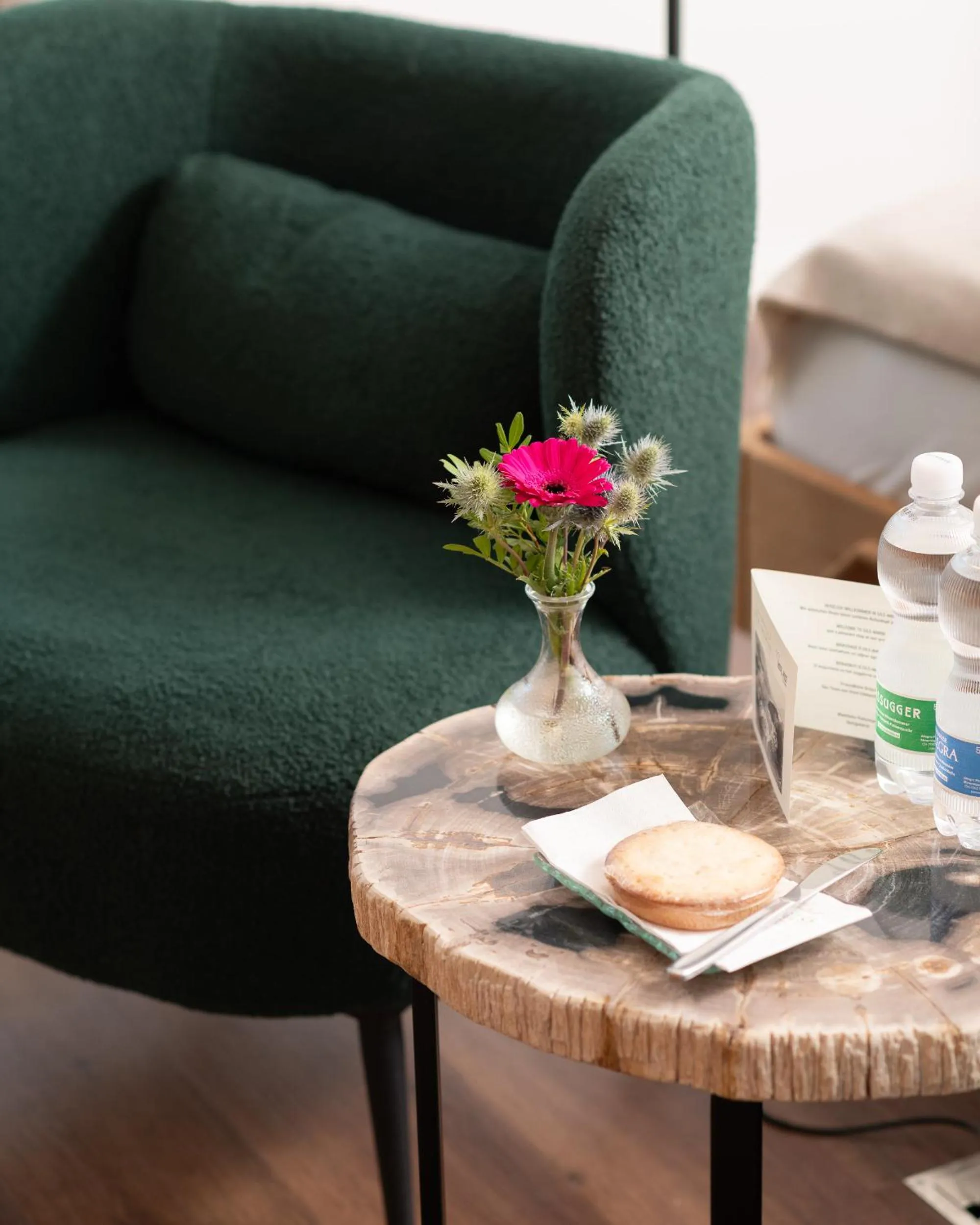 Seating area in Hotel Post Sils Maria