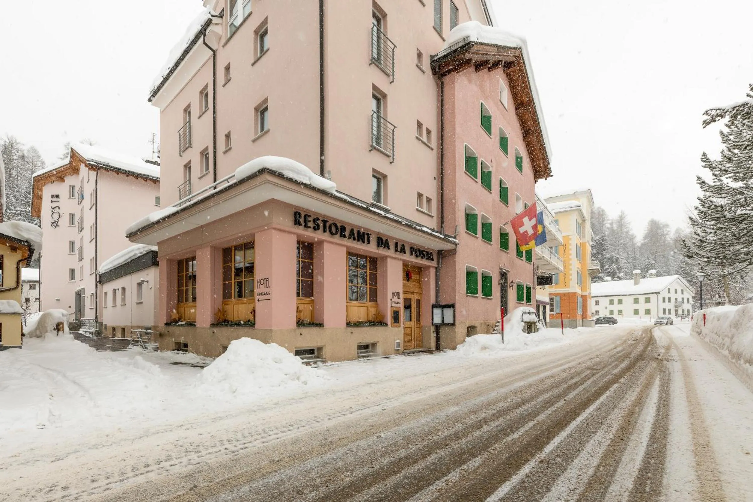 Property building in Hotel Post Sils Maria