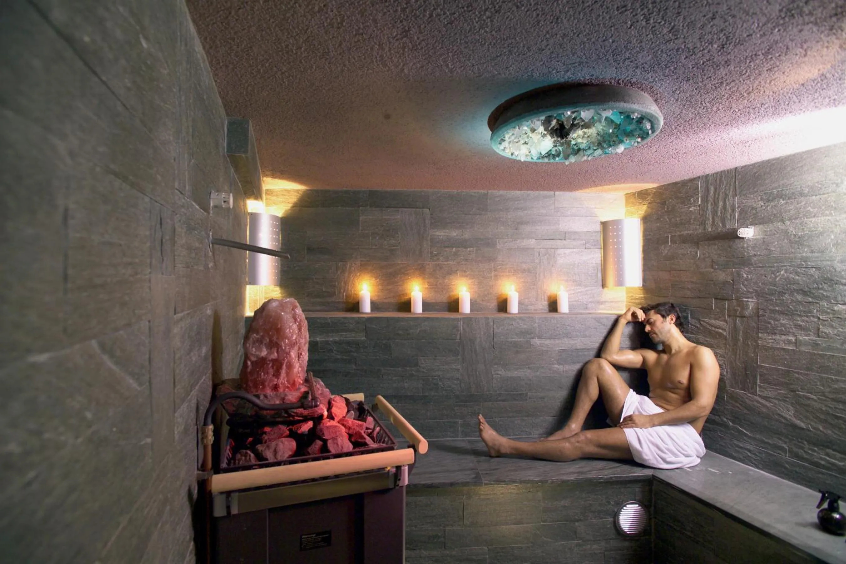 Sauna in Hotel Rovanada Wellness & BergNatur