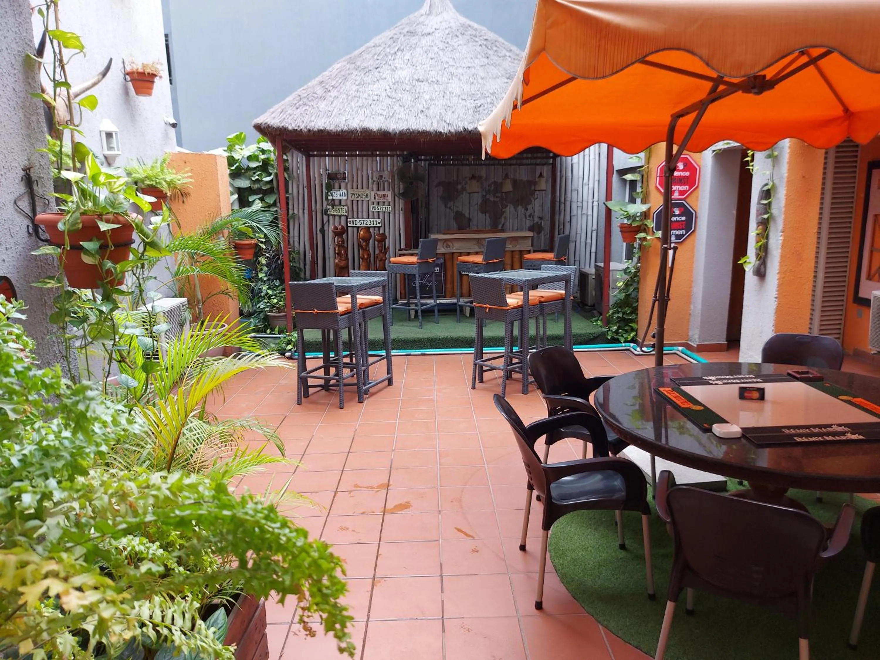 Patio in Angel Hotel