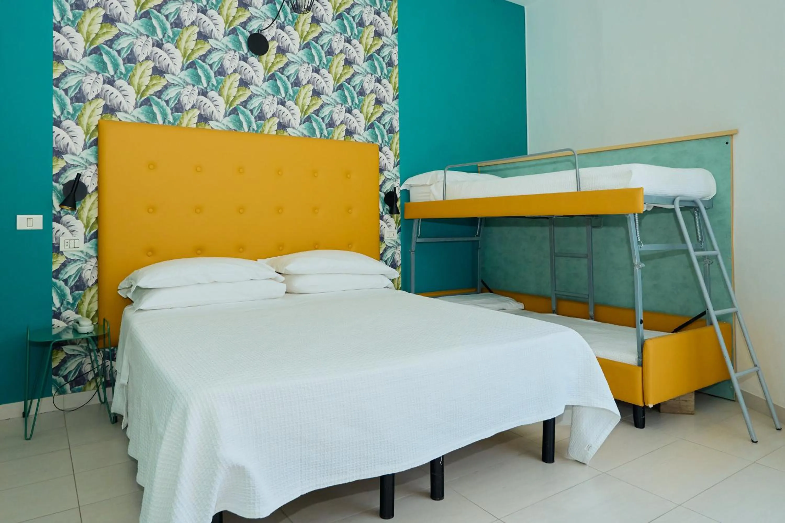 Bedroom, Bed in Hotel Acquario