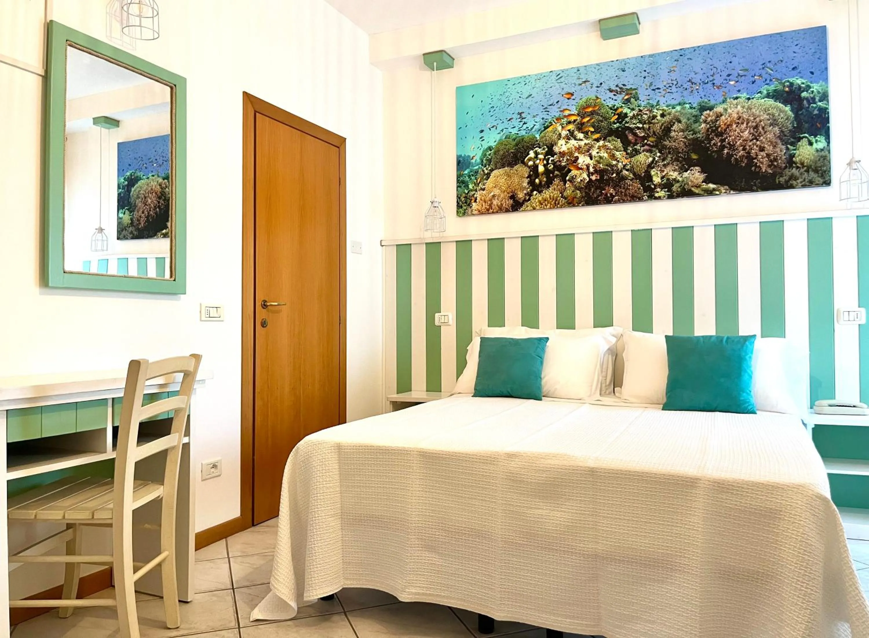 Bedroom, Bed in Hotel Acquario