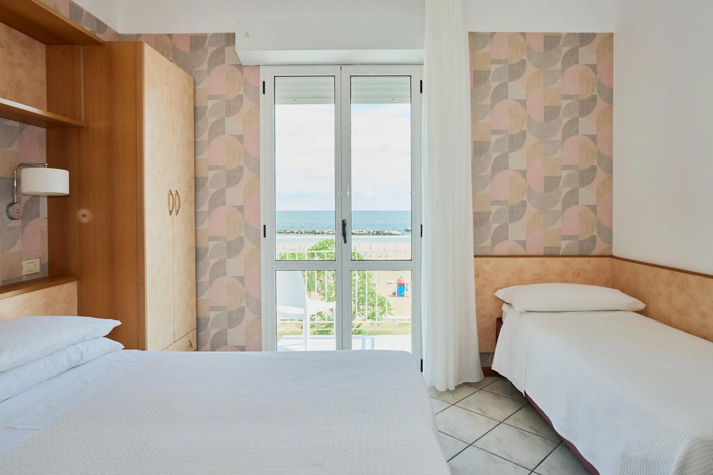 Bedroom, Bed in Hotel Acquario