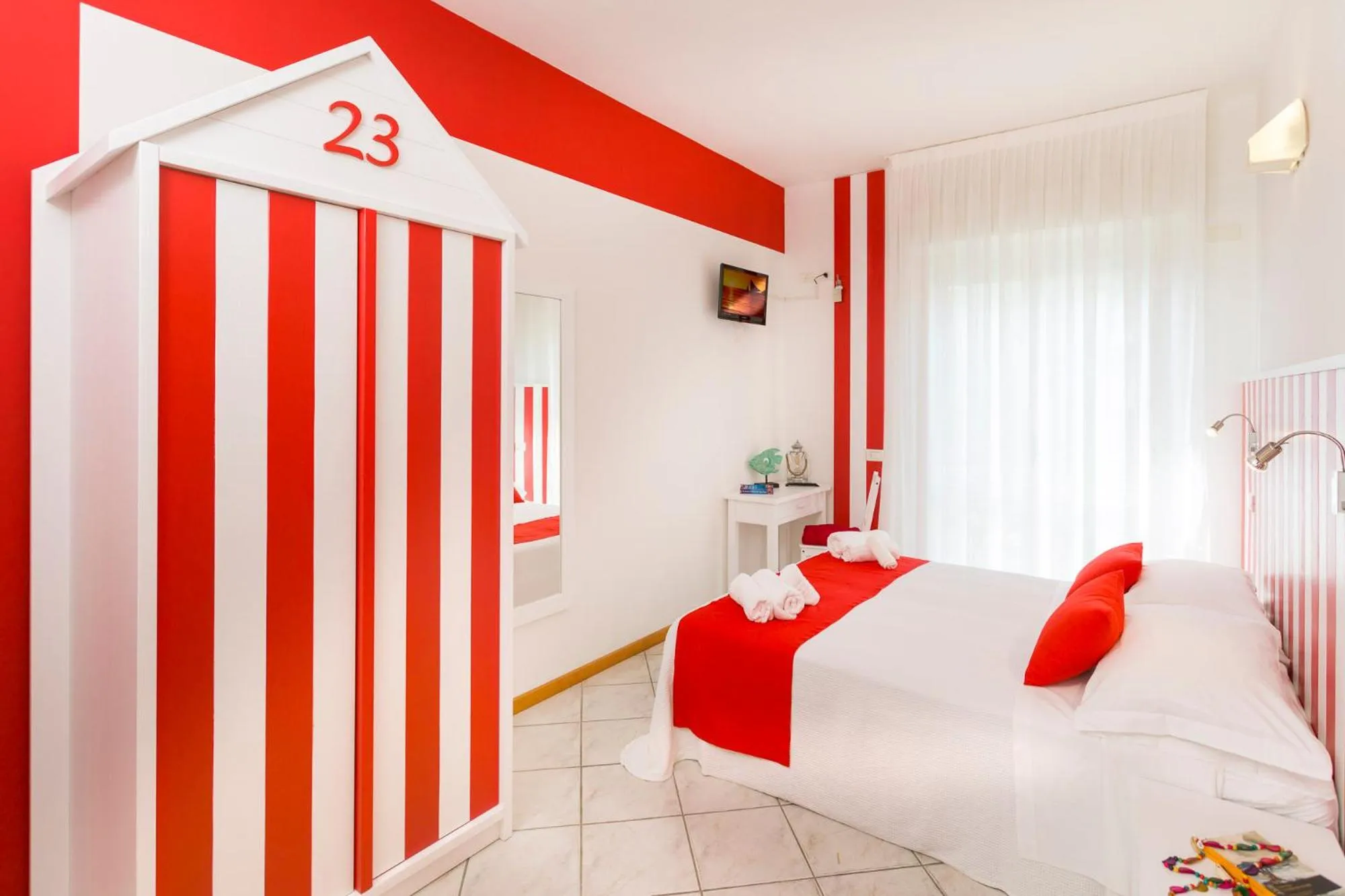 Bedroom, Bed in Hotel Acquario