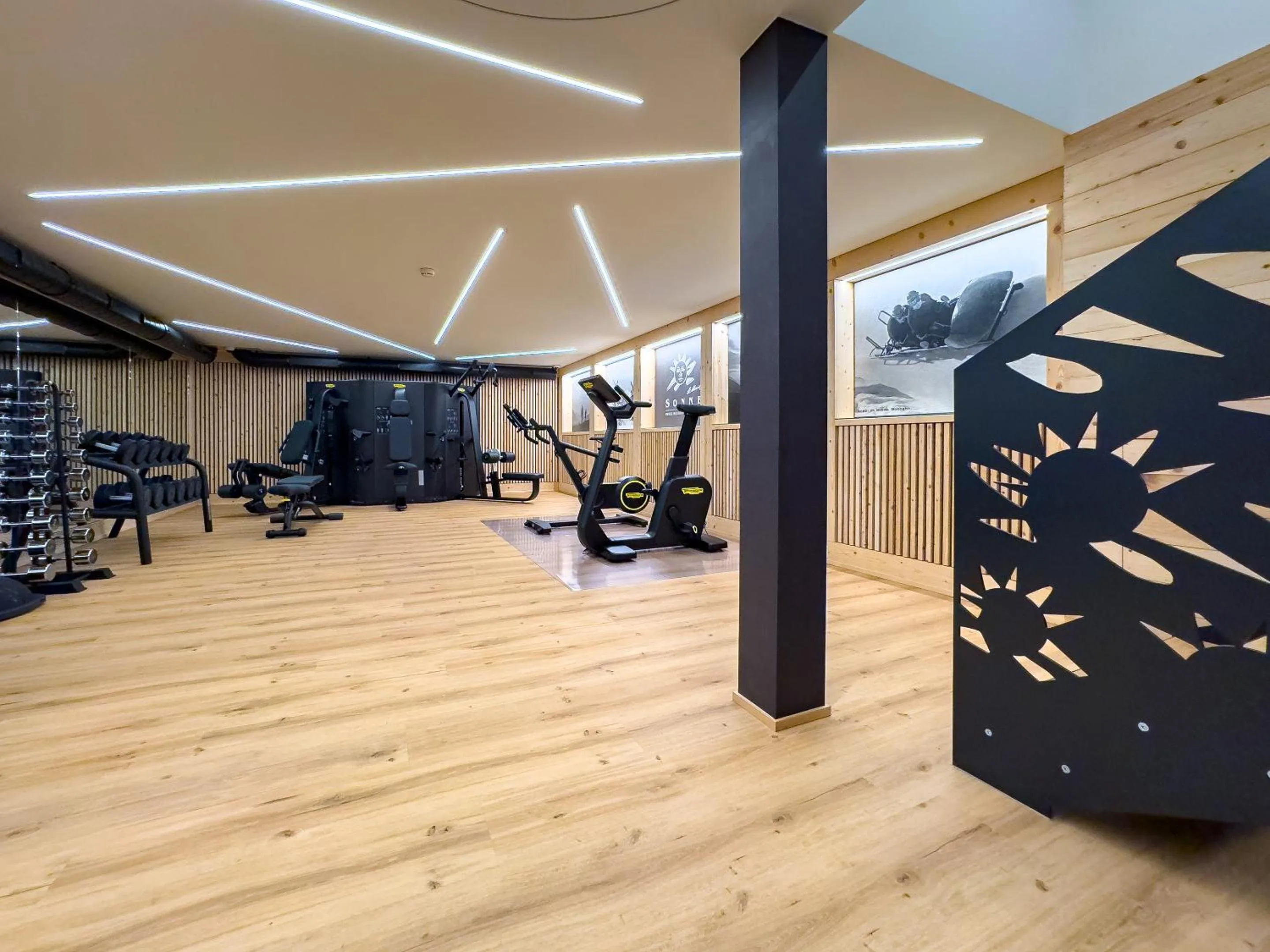 Fitness centre/facilities in Hotel Sonne St. Moritz 3* Superior