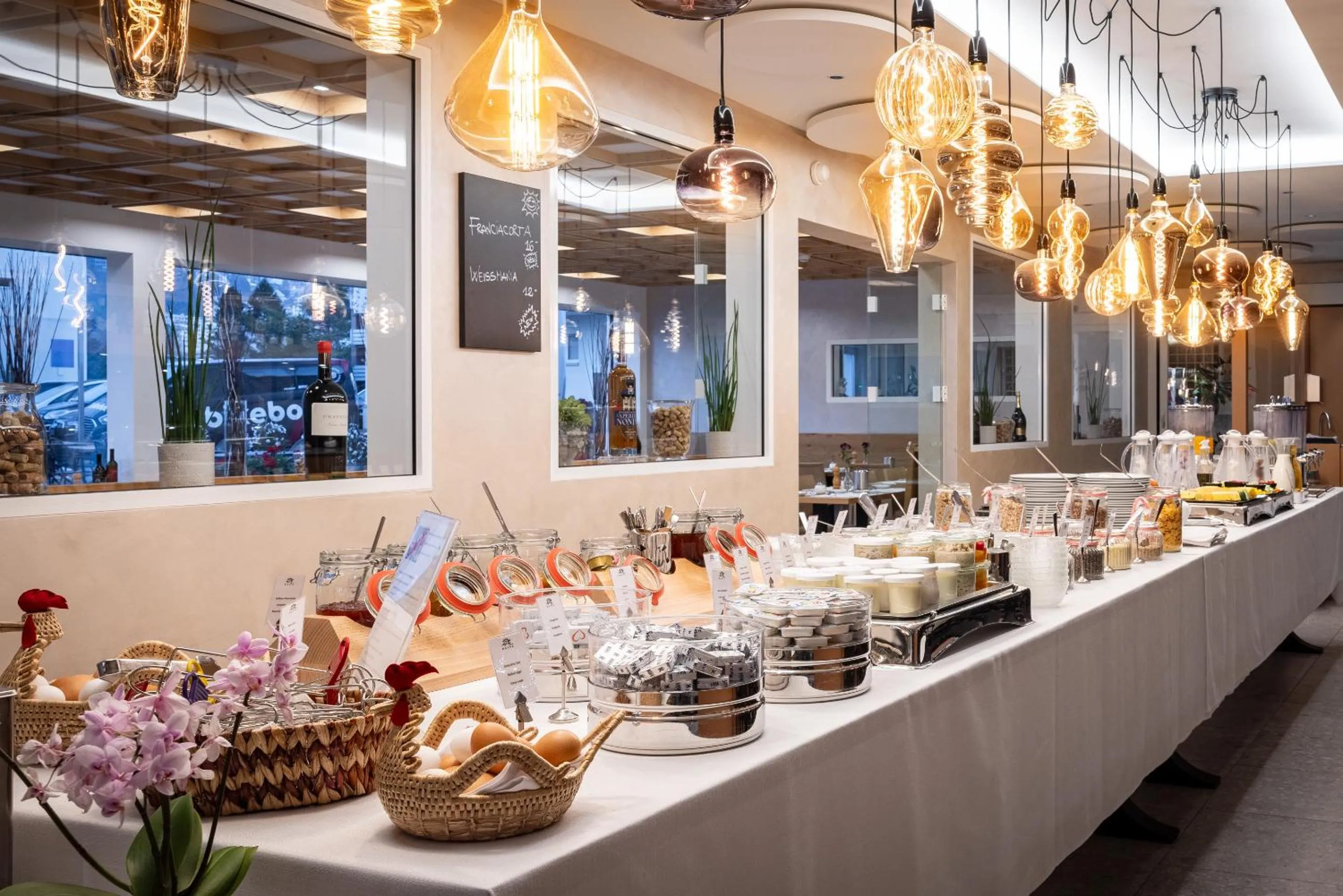 Breakfast in Hotel Sonne St. Moritz 3* Superior