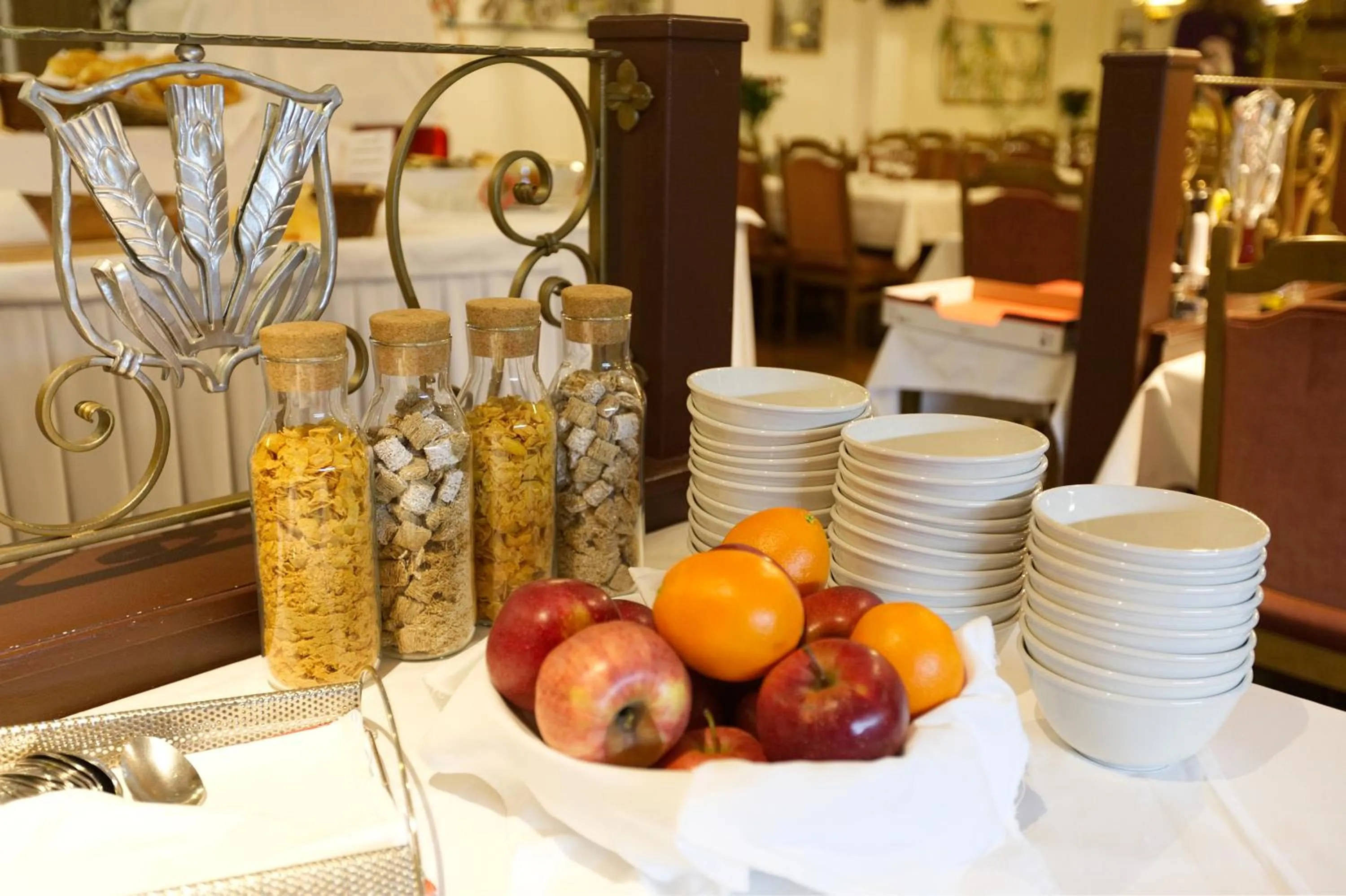 Continental breakfast in Hotel Rheinfelderhof