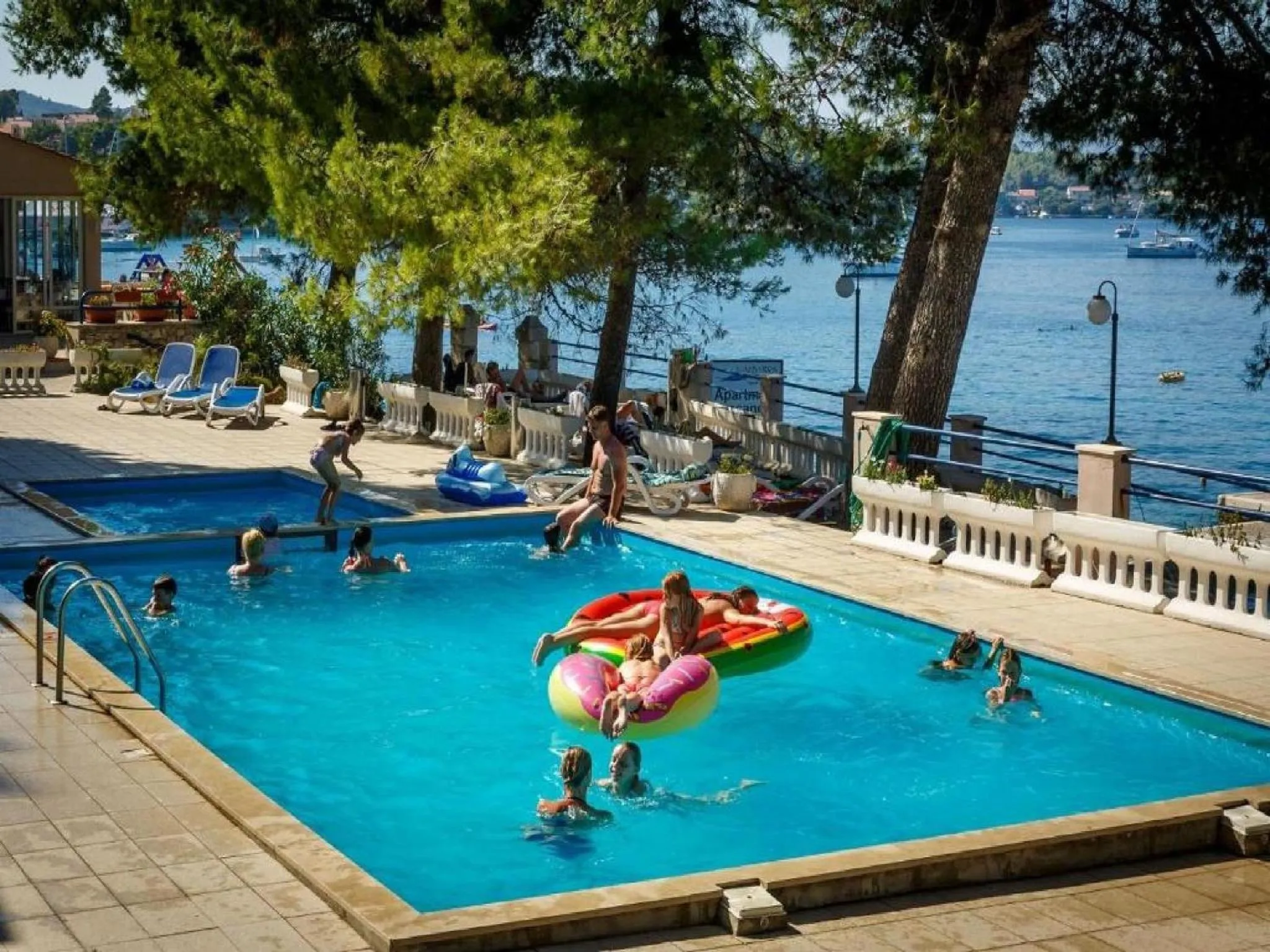 Swimming pool in Lumbarda Resort Apartments