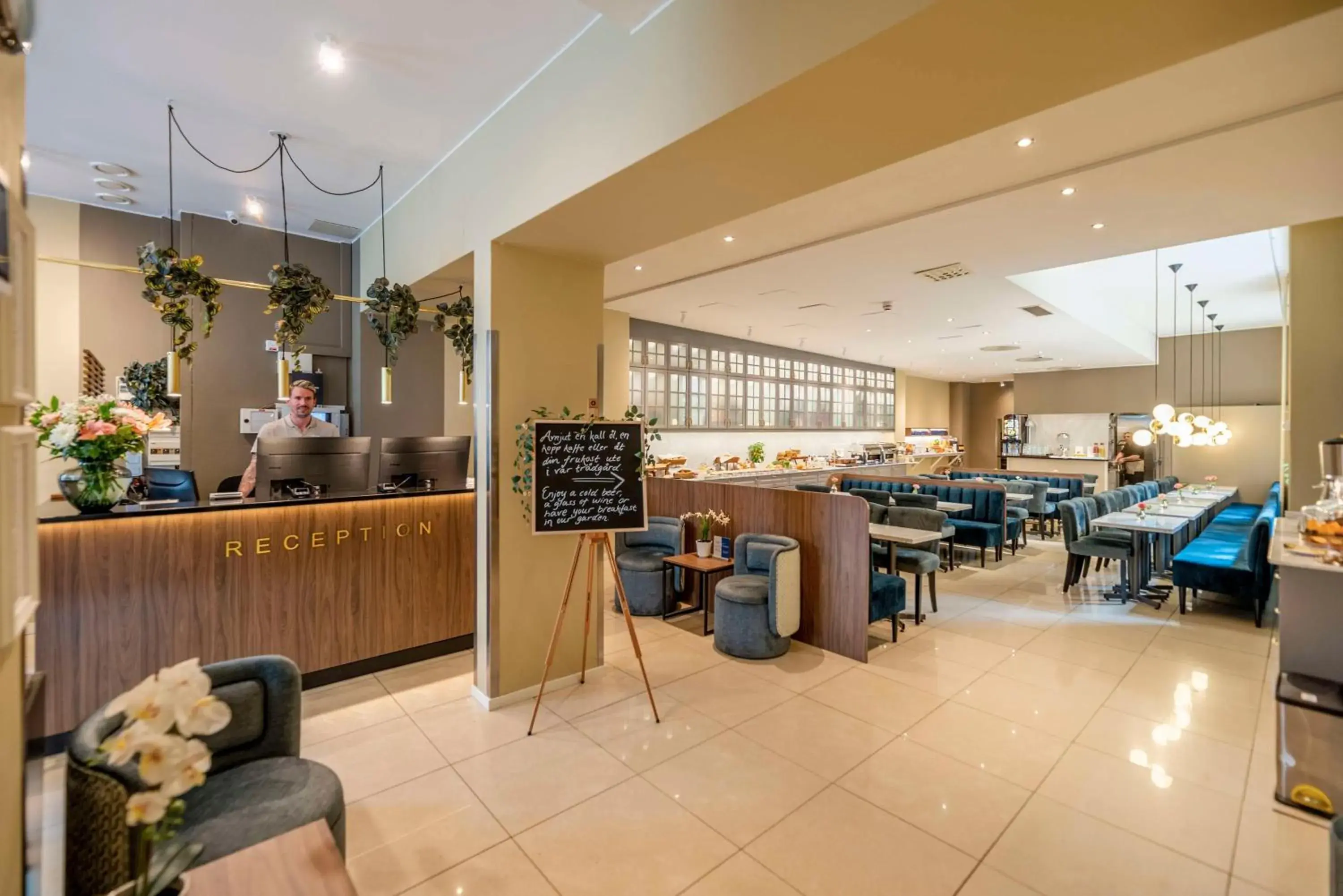 Lobby or reception in Best Western Hotel Karlaplan Lobby or reception in Best Western Hotel Karlaplan