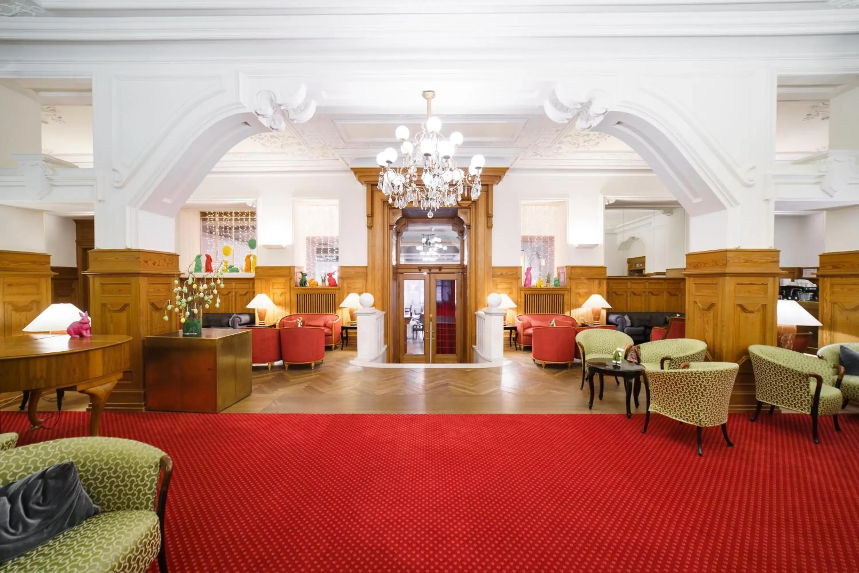 Lobby or reception in Hotel Schweizerhof St. Moritz Lobby or reception in Hotel Schweizerhof St. Moritz