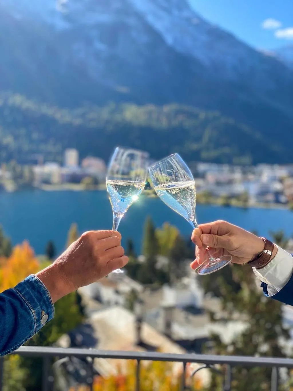 Balcony/Terrace in Hotel Schweizerhof St. Moritz