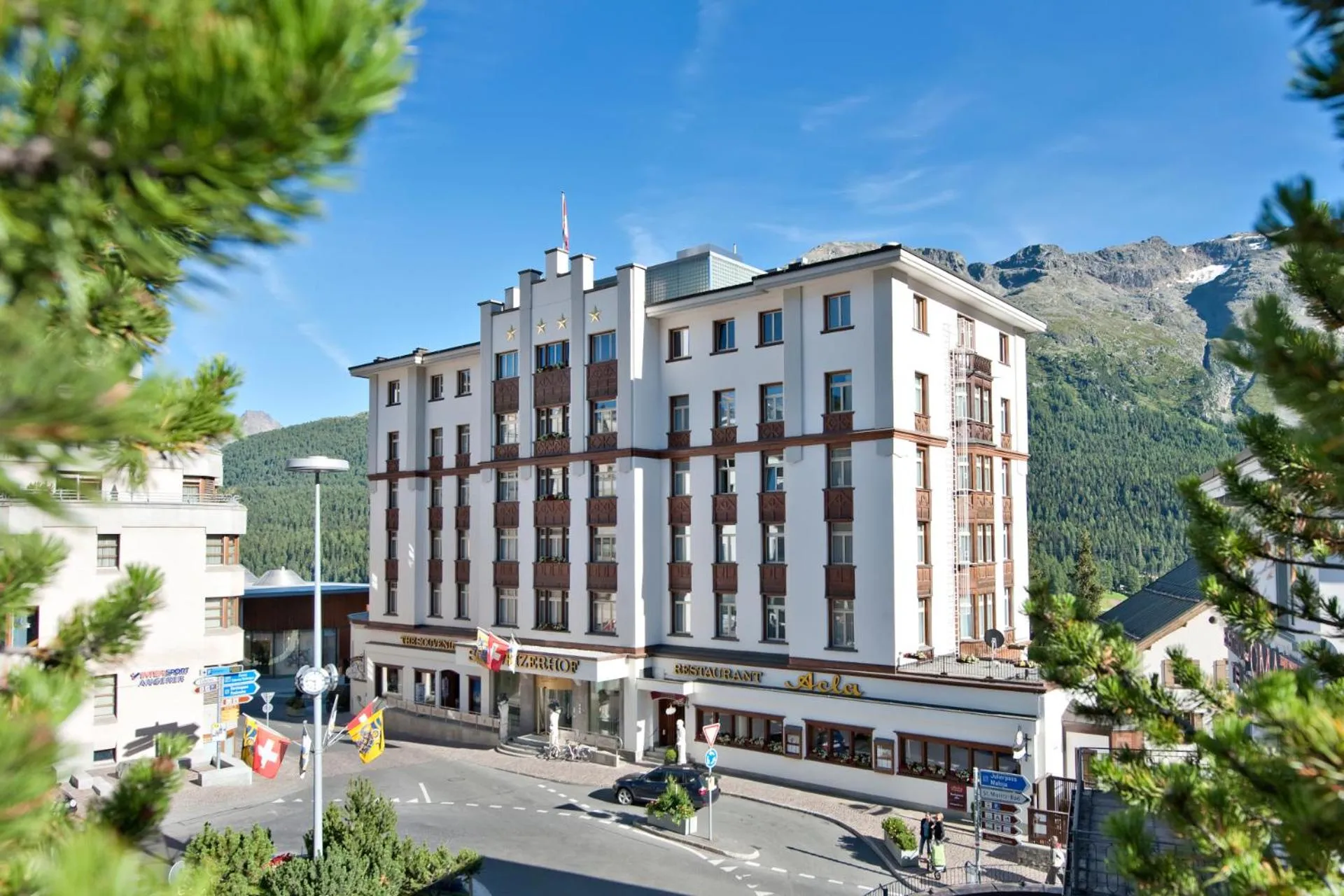Property building in Hotel Schweizerhof St. Moritz
