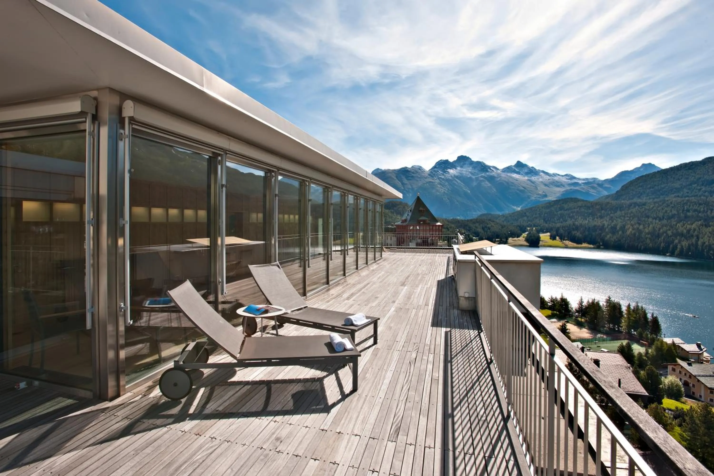 Balcony/Terrace in Hotel Schweizerhof St. Moritz