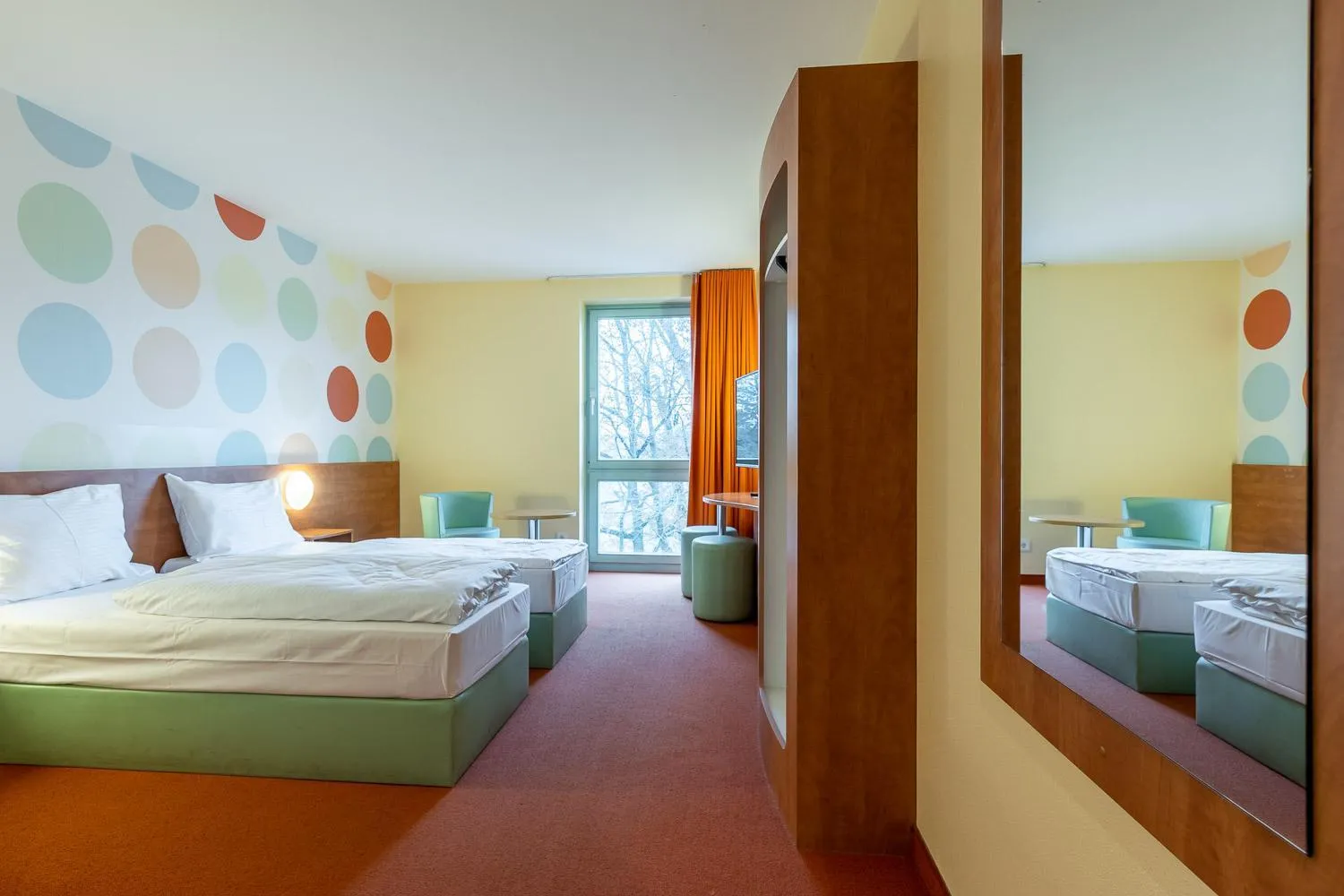 Bed in Hotel Holledau