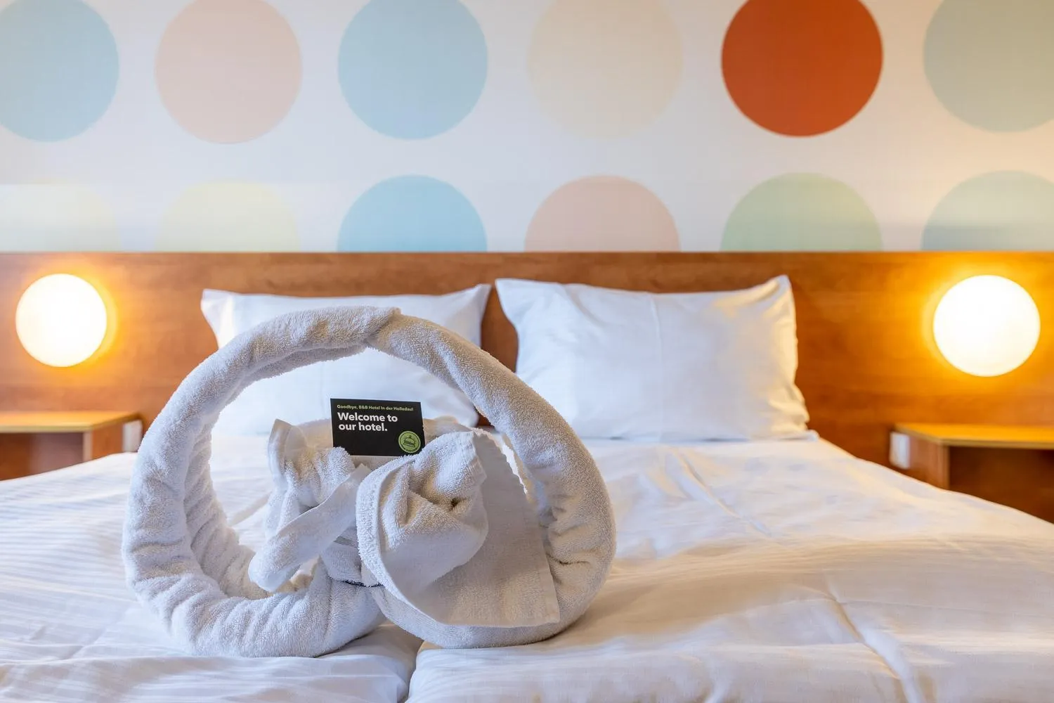 Bed in Hotel Holledau