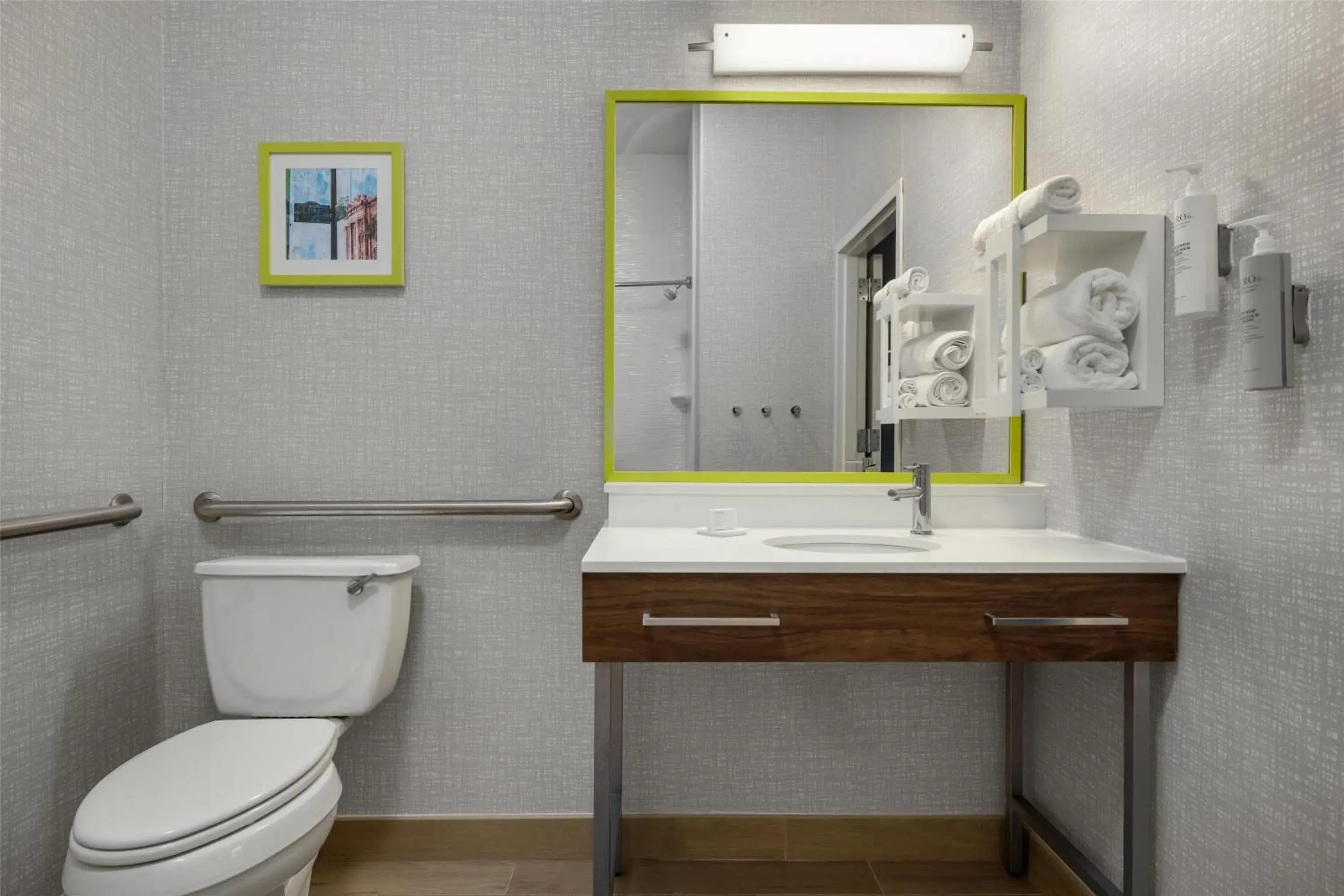 Bathroom in Hampton Inn & Suites Galveston Bathroom in Hampton Inn & Suites Galveston