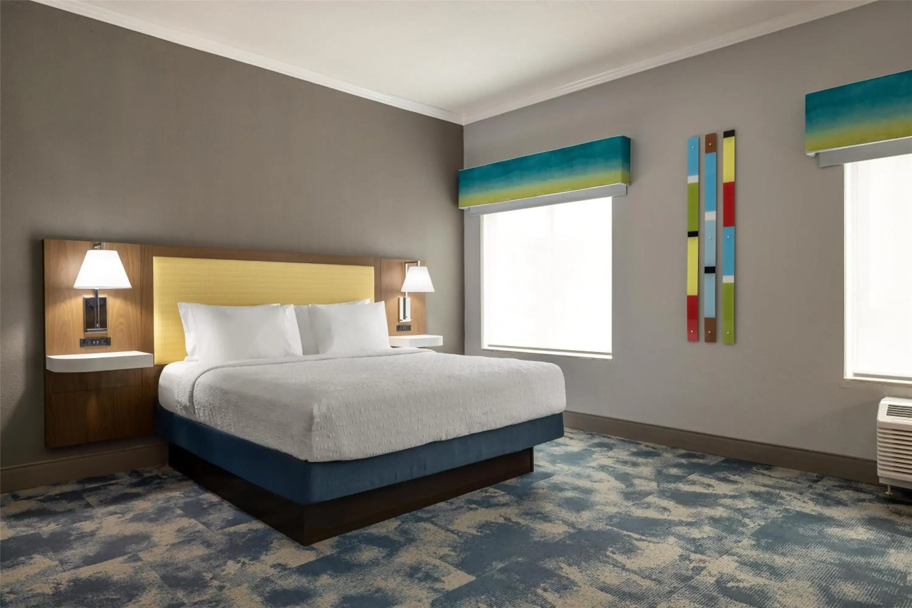 Bed in Hampton Inn & Suites Galveston Bed in Hampton Inn & Suites Galveston