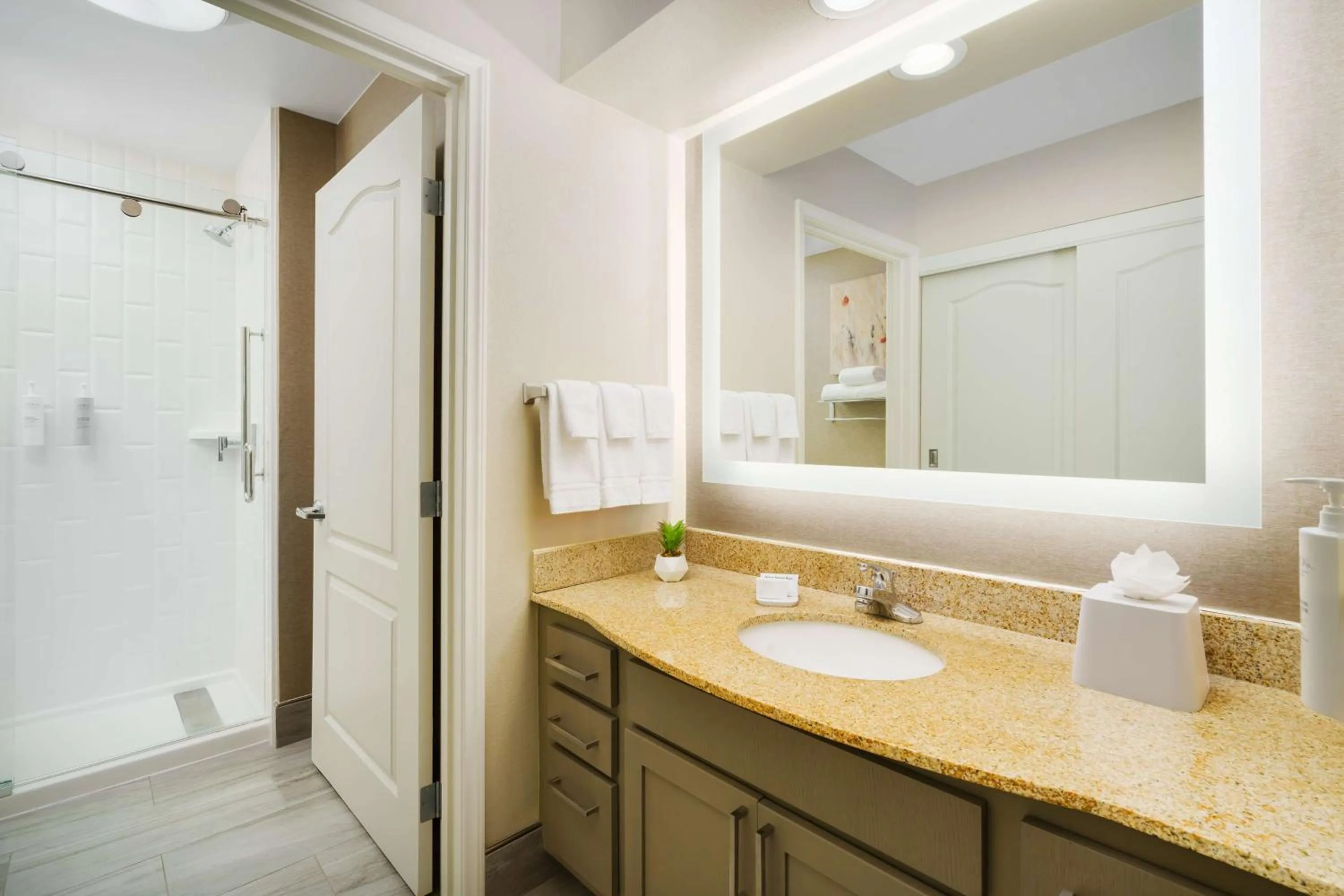 Bathroom in Homewood Suites by Hilton Providence-Warwick