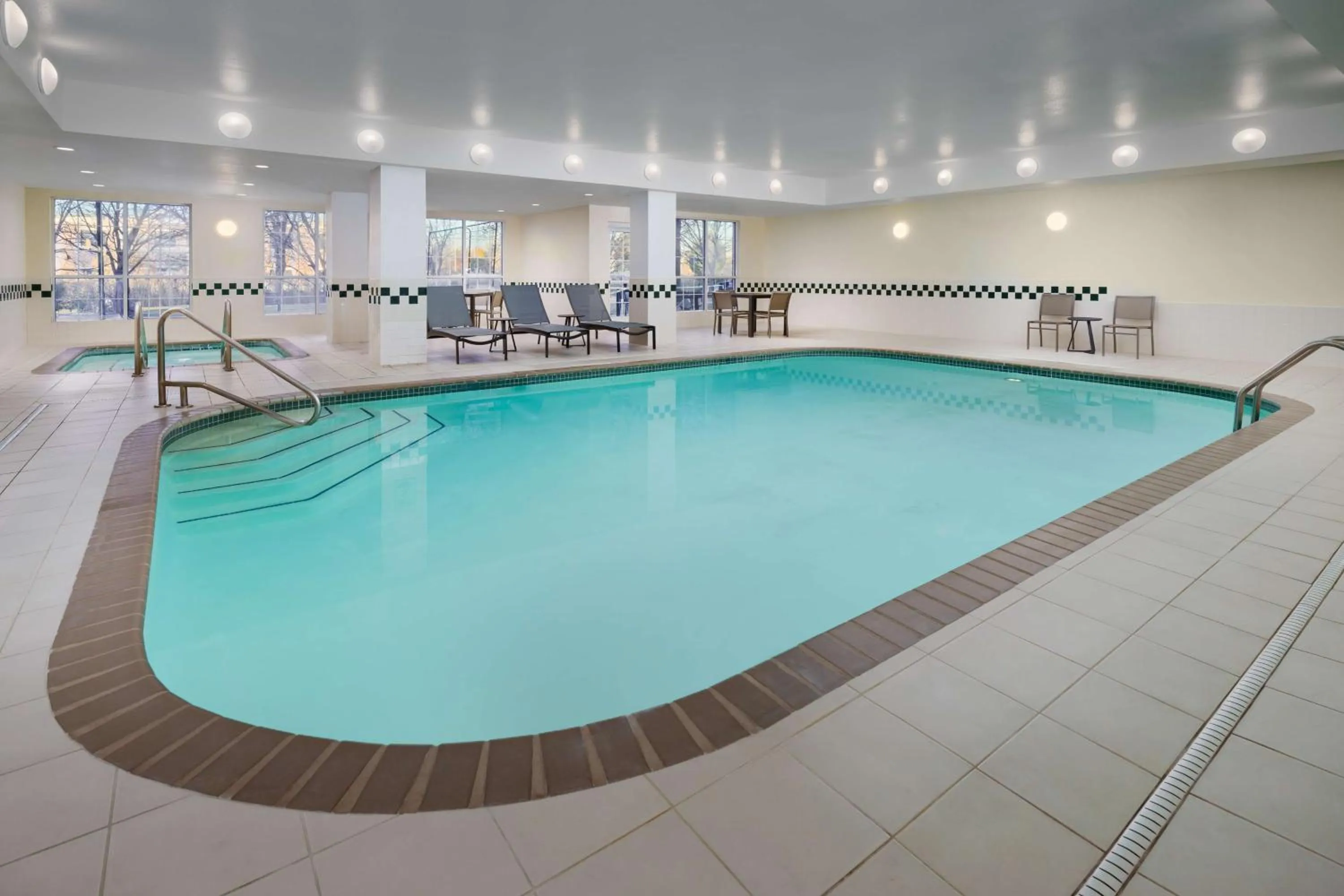 Pool view in Homewood Suites by Hilton Providence-Warwick