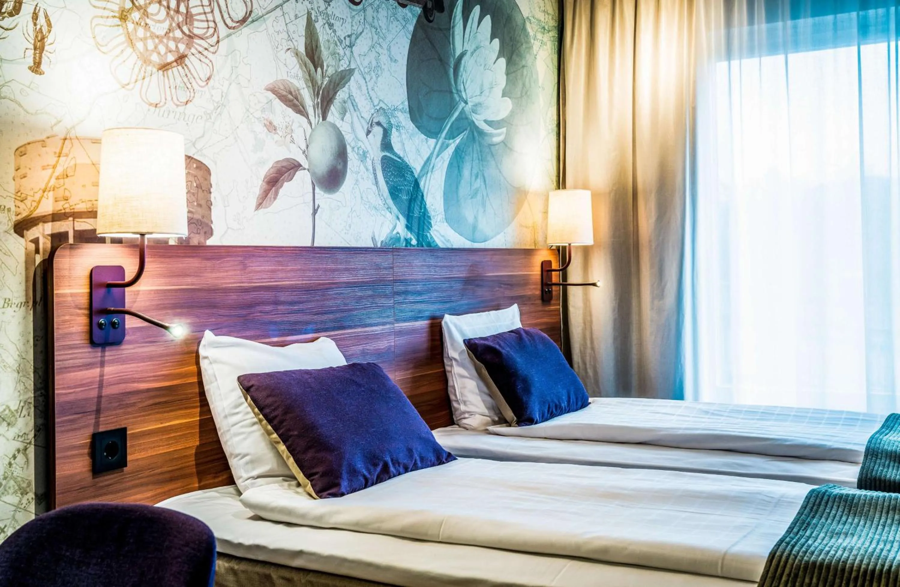 Bedroom, Bed in Scandic Skärholmen