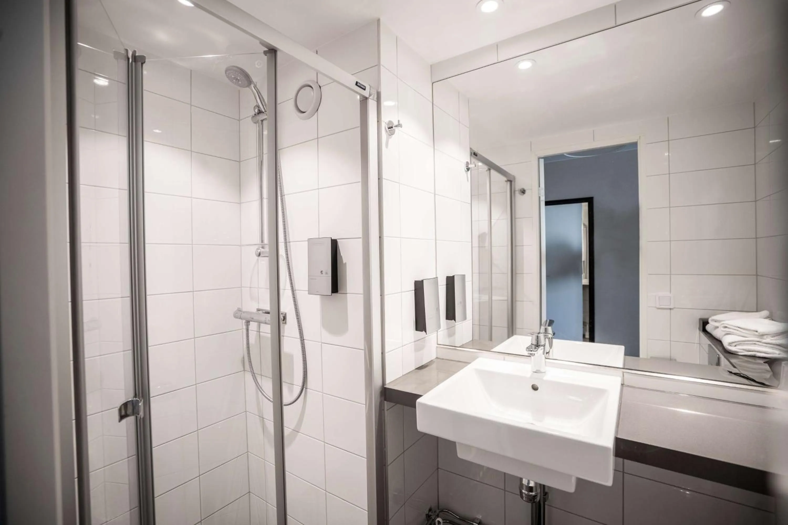 Bathroom in Scandic Skärholmen