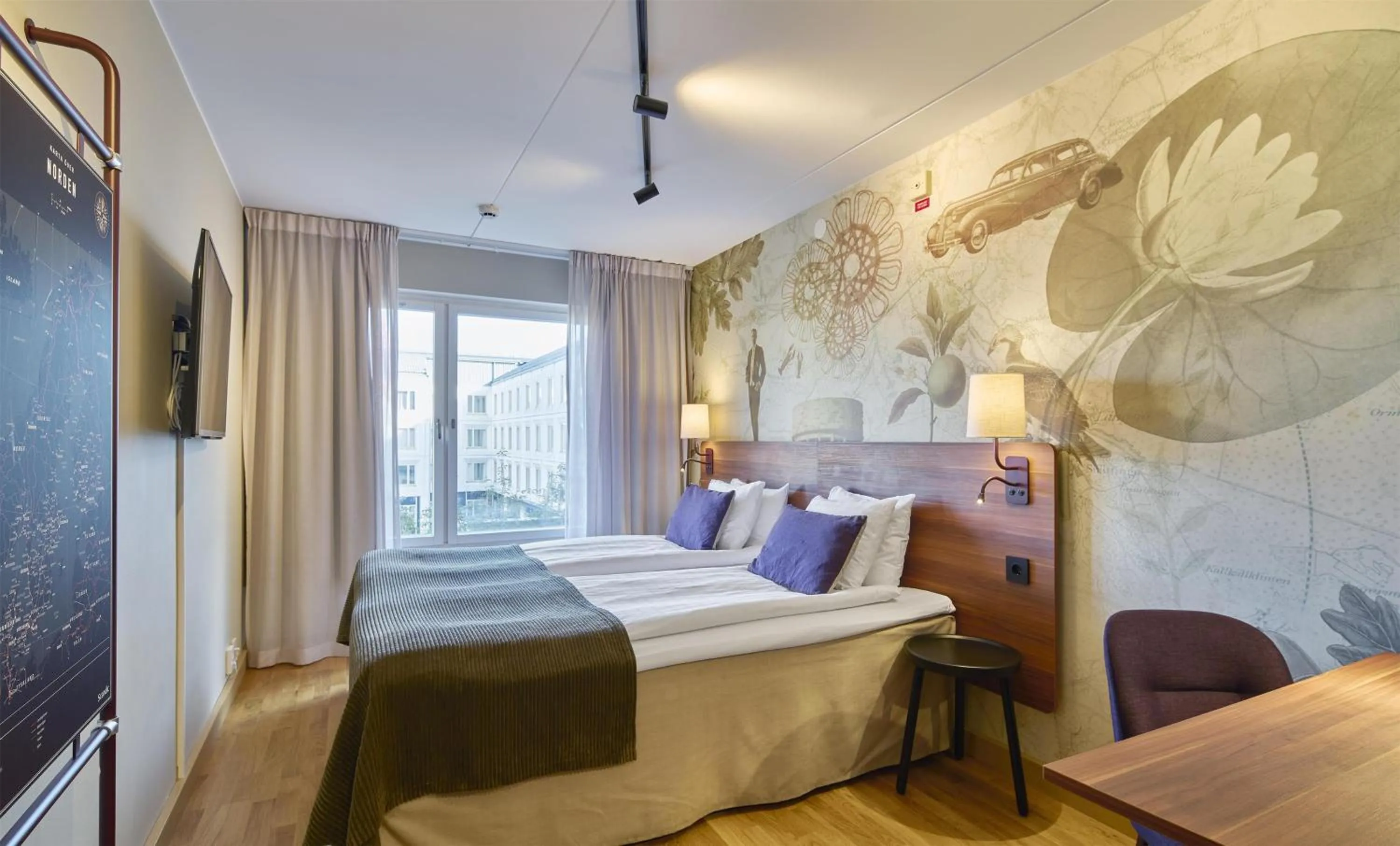 Bedroom, Bed in Scandic Skärholmen