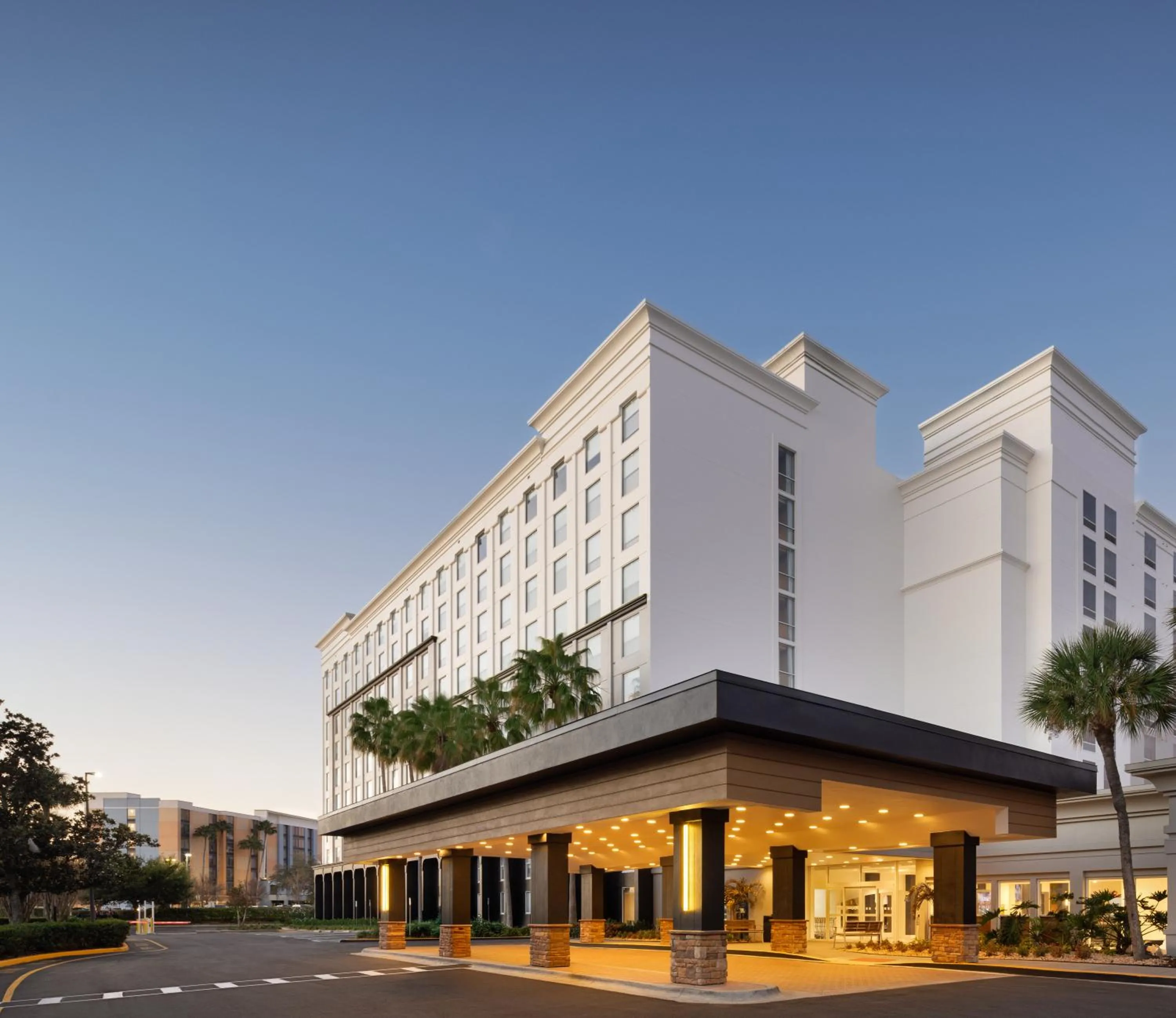 Property building in Courtyard by Marriott across Universal Orlando
