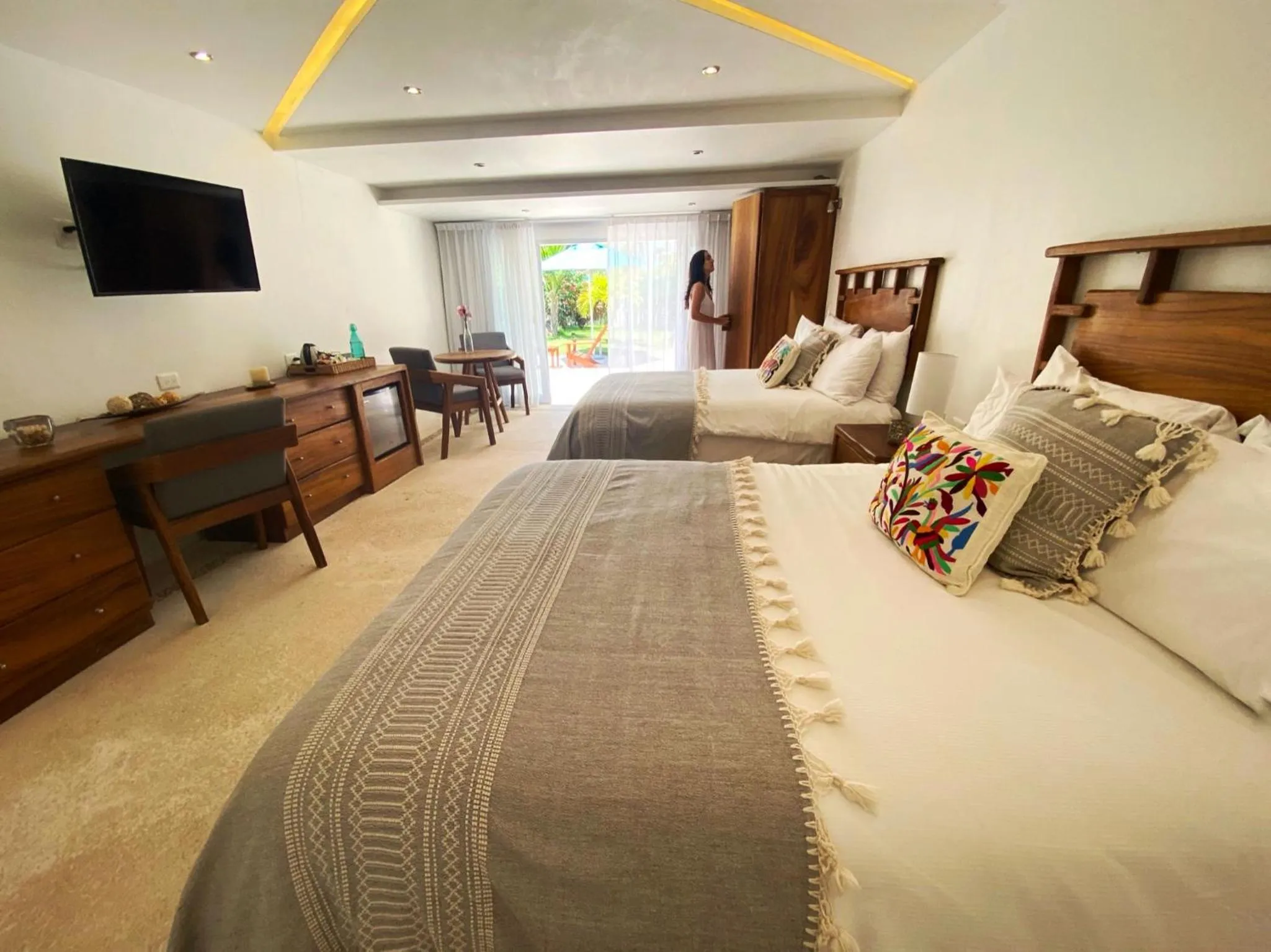 Bed in El Paraiso Hotel Tulum