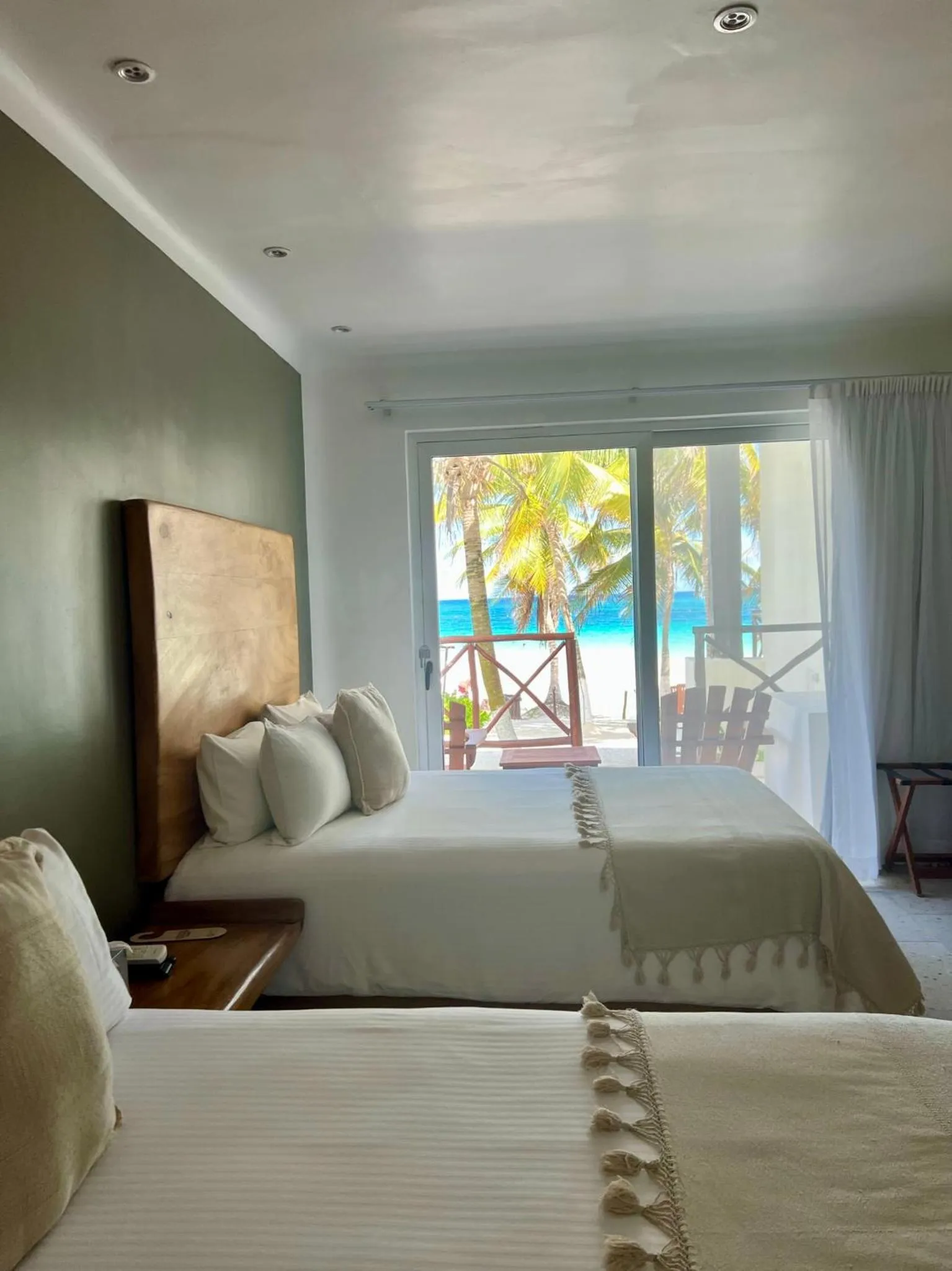 Bed in El Paraiso Hotel Tulum