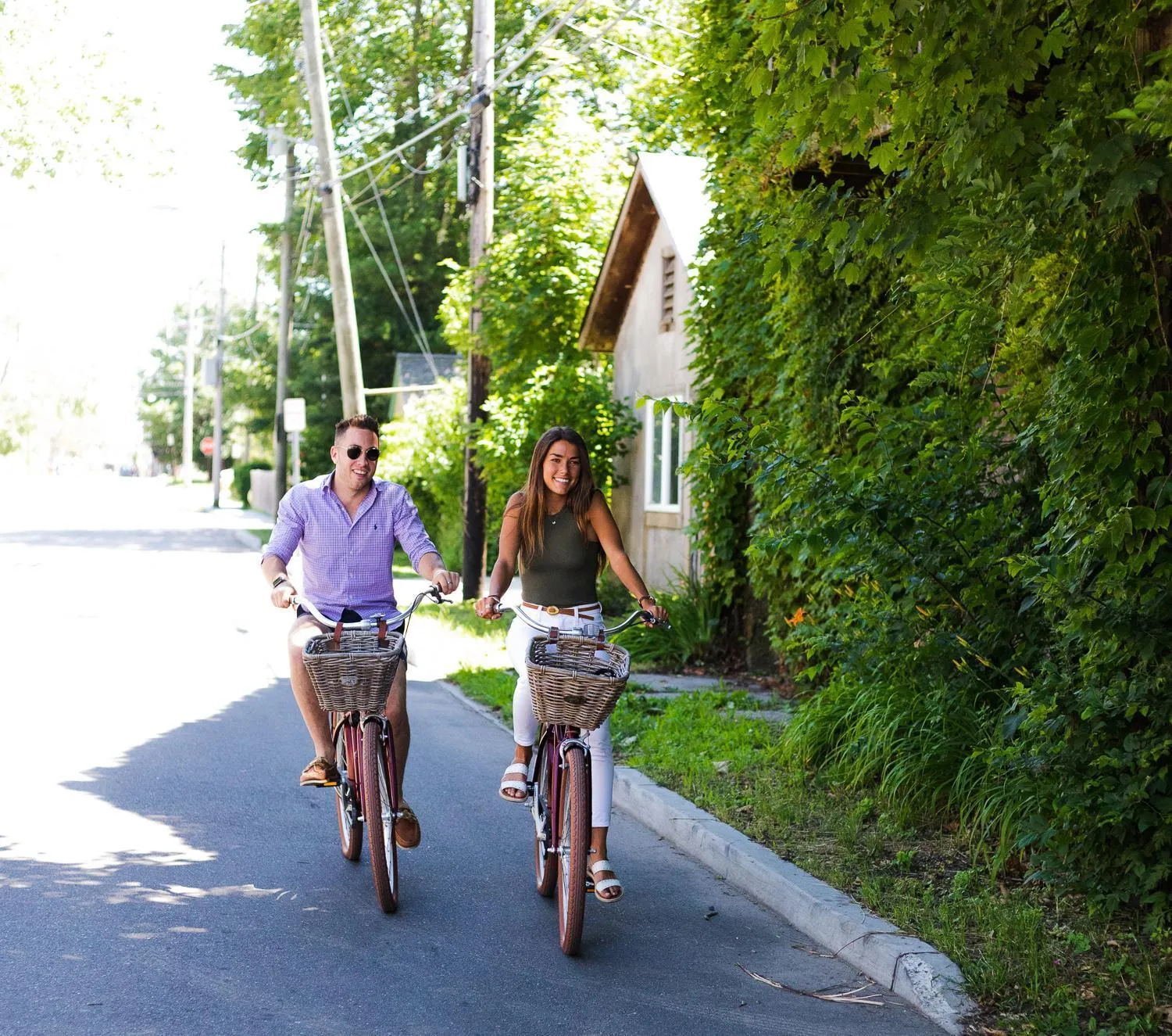 Cycling in Sound View Greenport