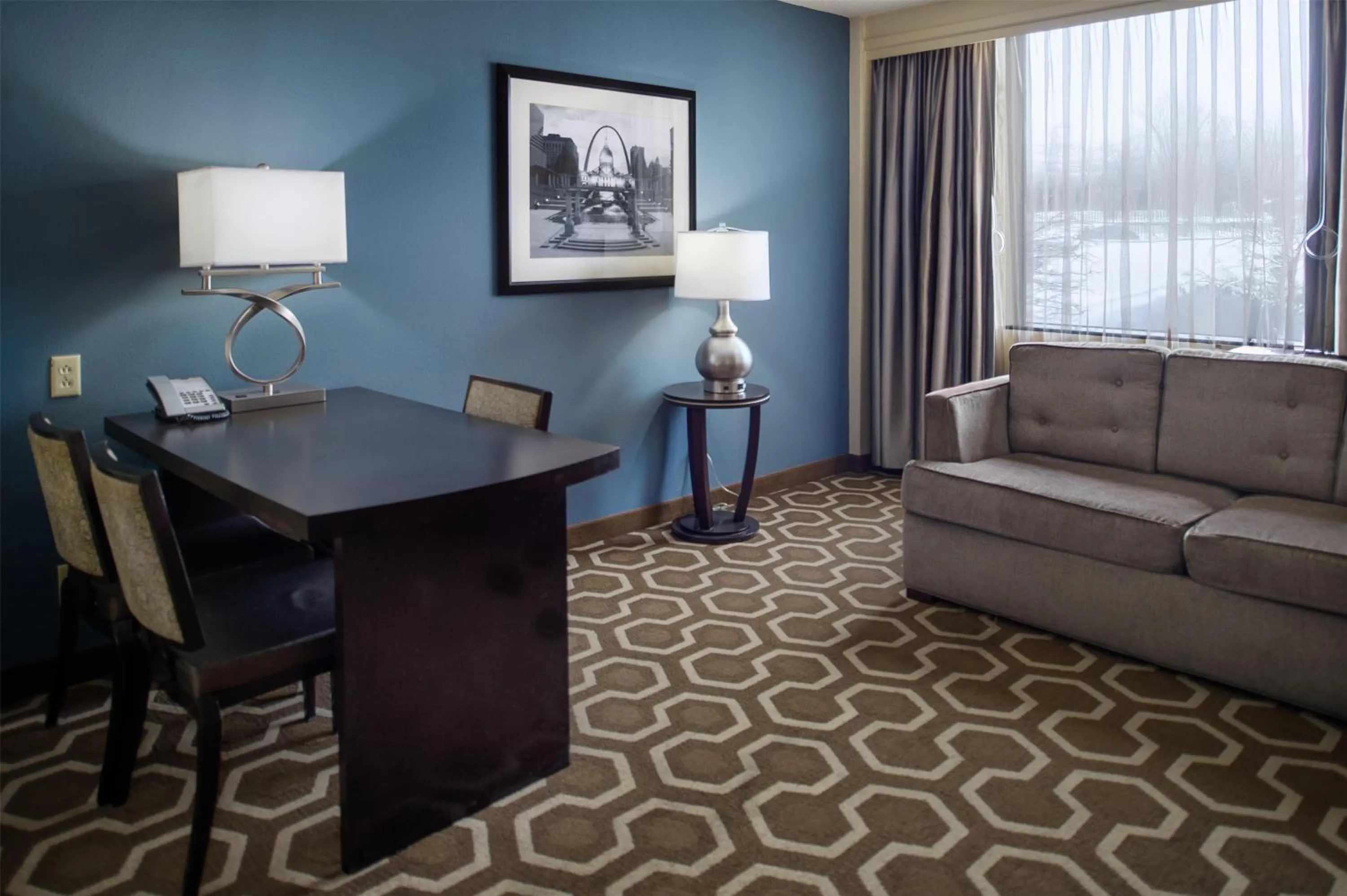 Living room in Embassy Suites by Hilton St Louis Airport